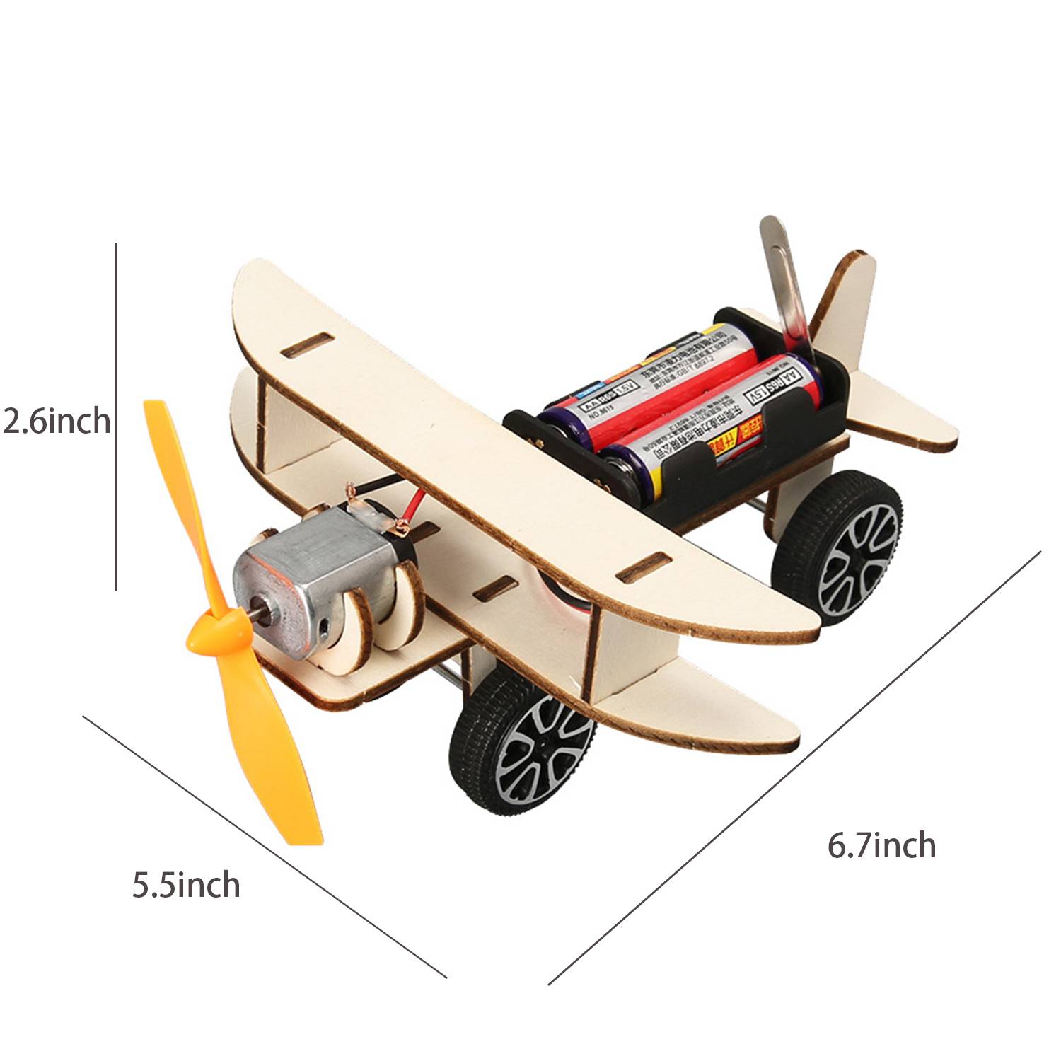 Wood Glider Kit Airplane Puzzle 5