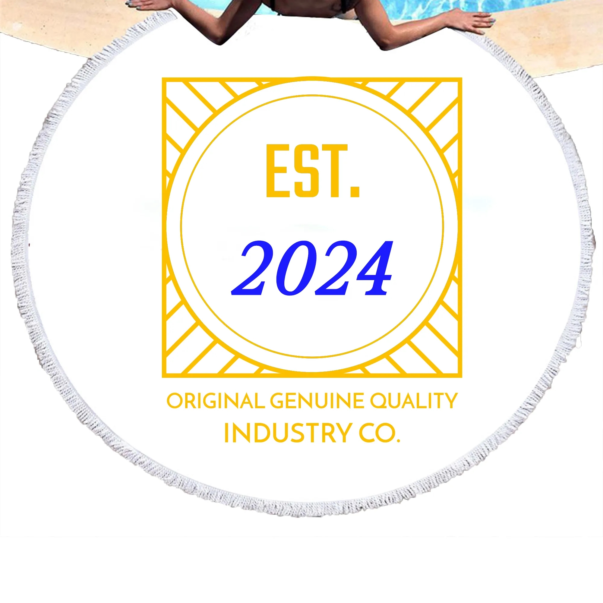 Full Color Microfiber Round Beach Towel 3
