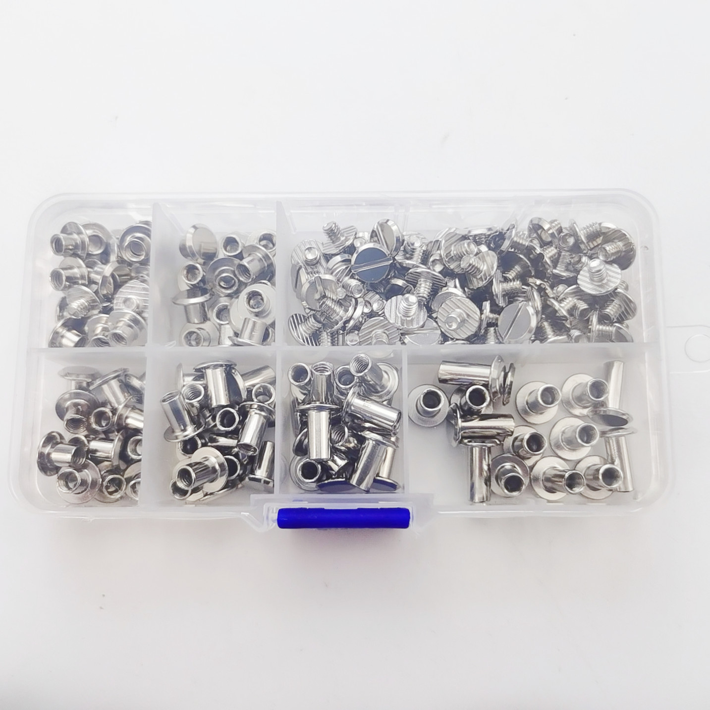 90 Sets Metal Round Rivets Kit 4