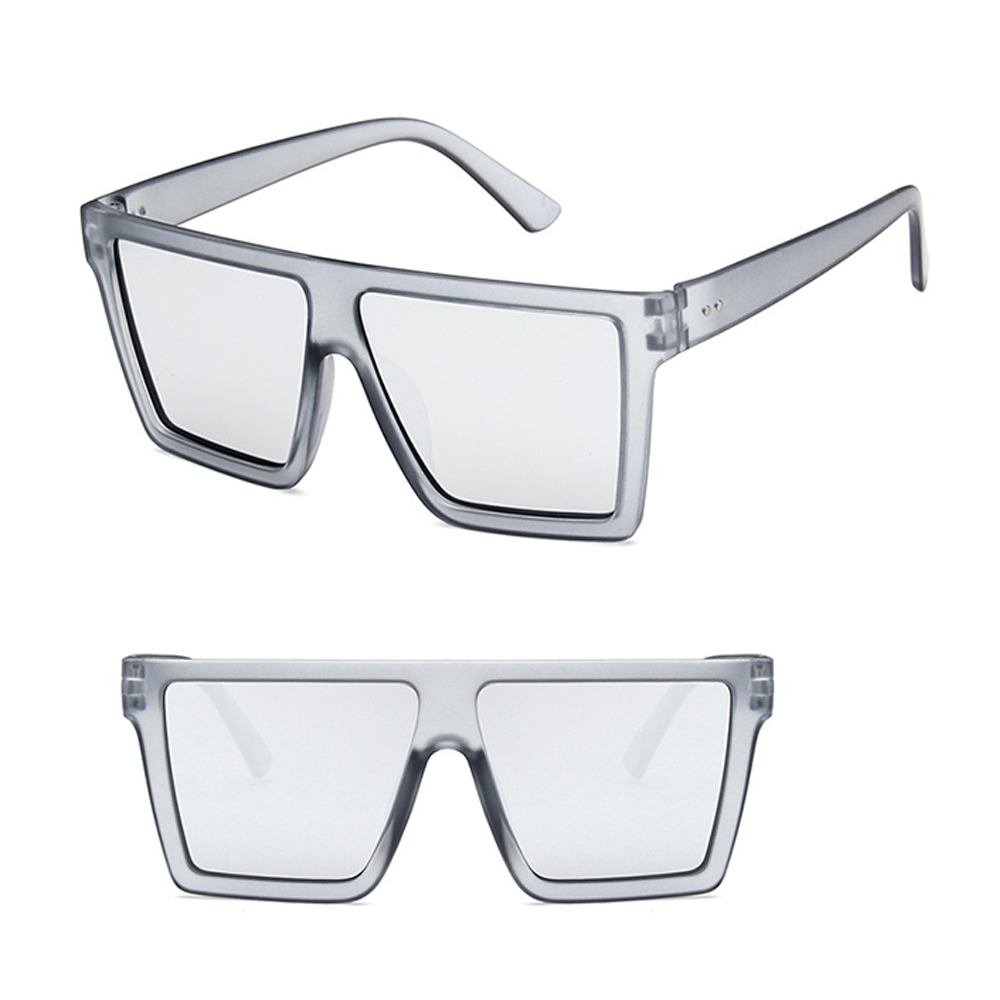 Fashionable rectangular retro sunglasses 6