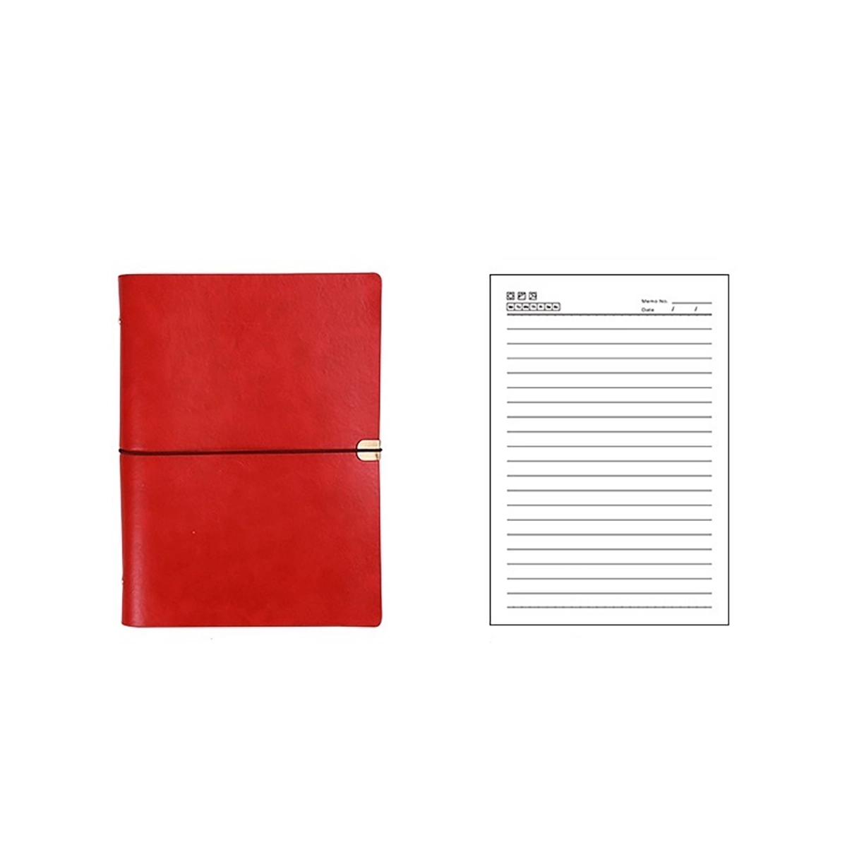 Vintage Leather Journal Style Binder / Padfolio 11