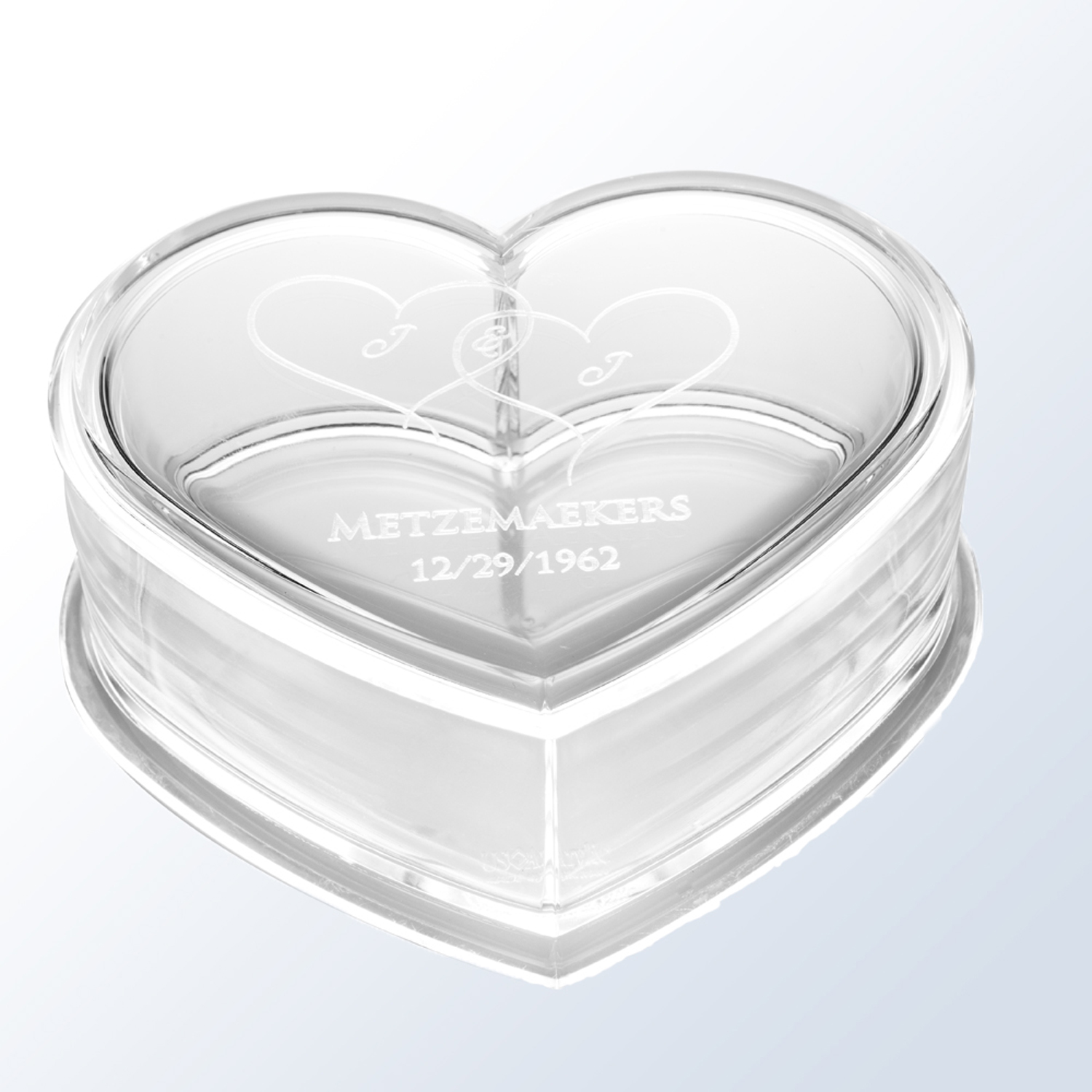Heart Shaped - All Purpose Acrylic Keepsake Box 2