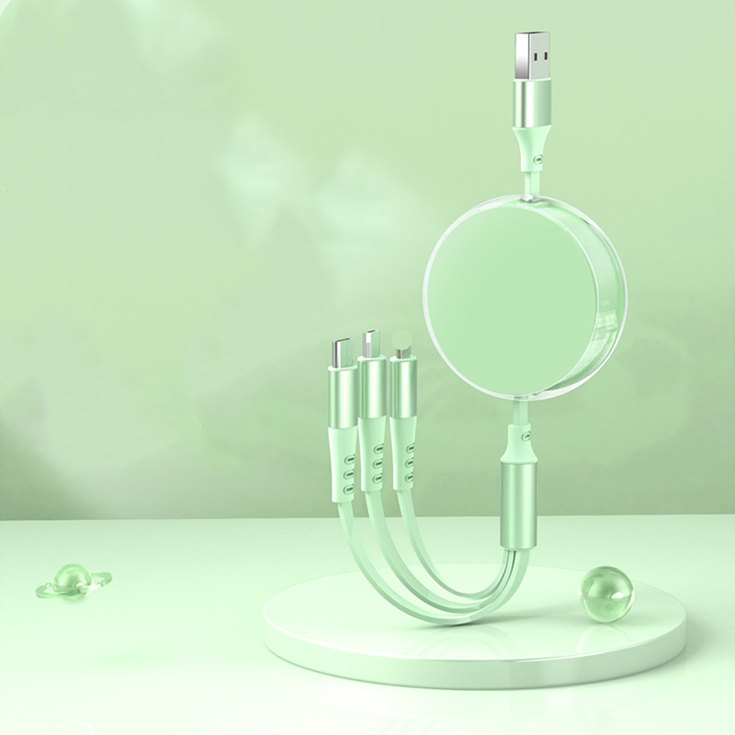 Portable Retractable Driving Charging Cable 5