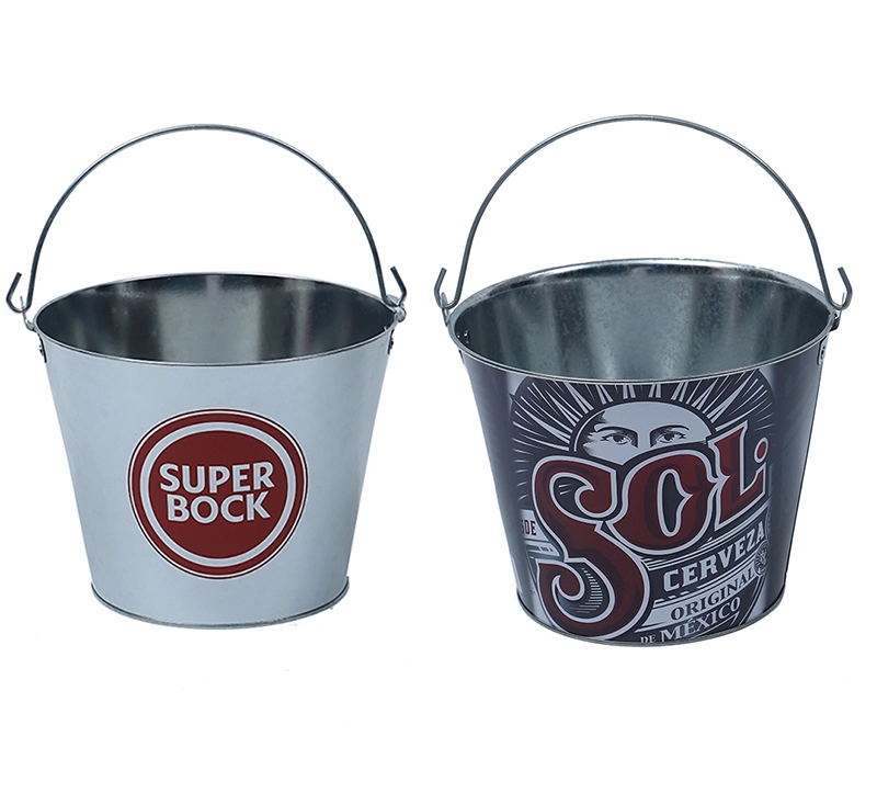 5 Quart Galvanized Metal Ice Bucket 1