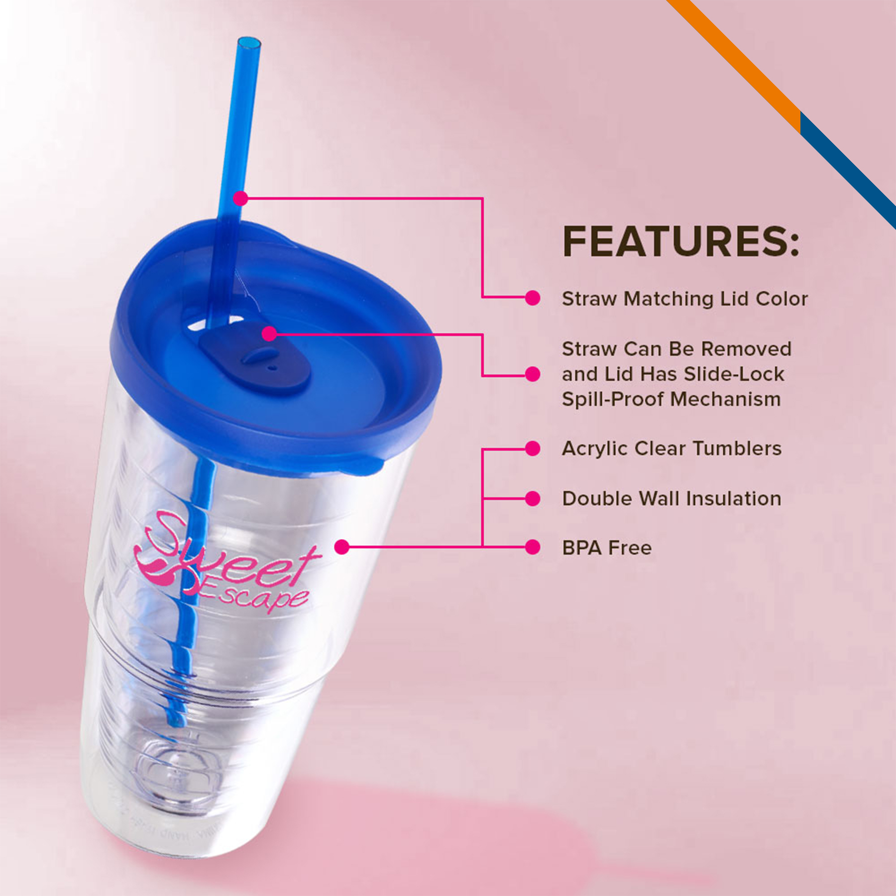 Atti Acrylic Tumbler - 24 OZ. 4