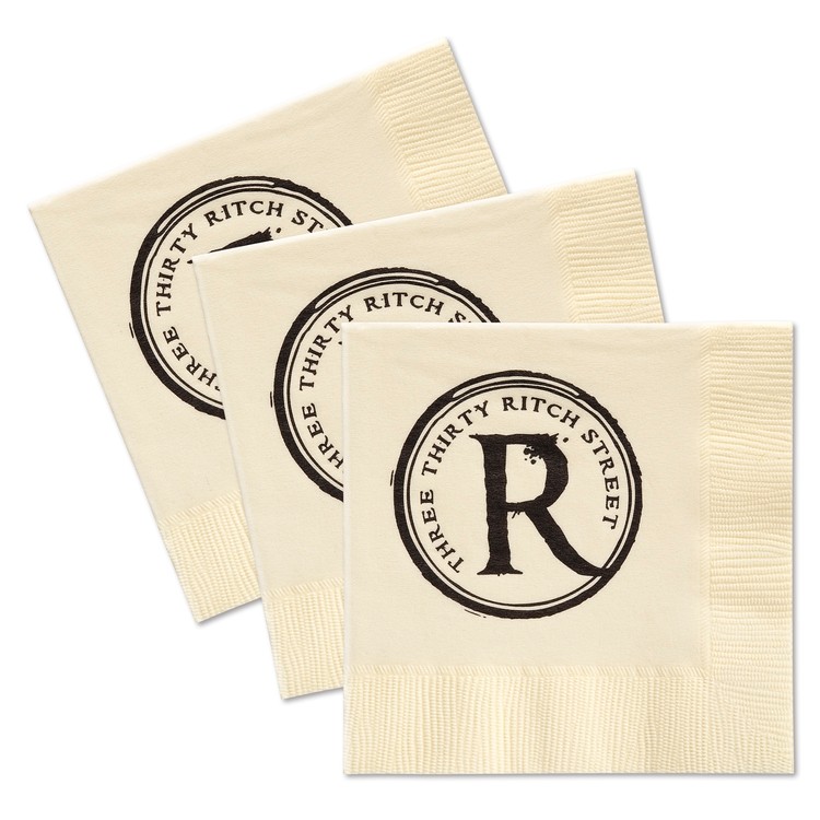 3-Ply Ecru Facial-grade Beverage Napkin 1