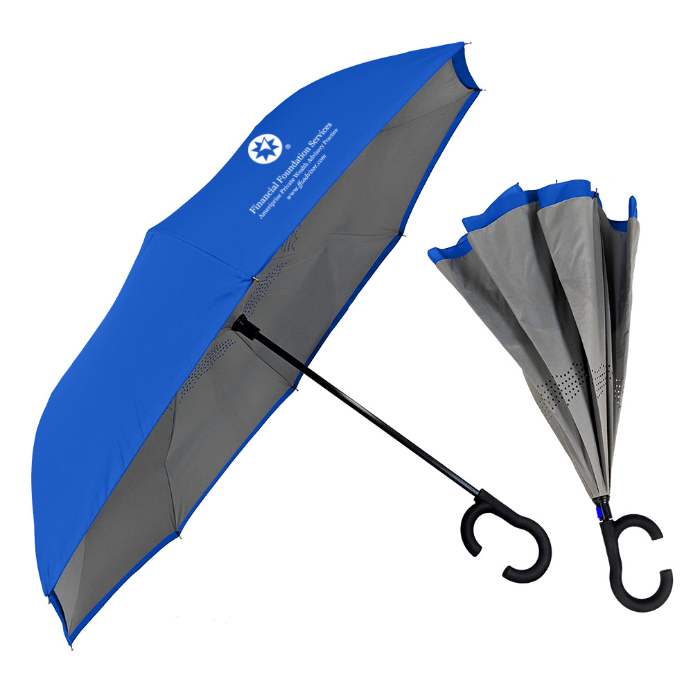 The ViceVersa Inverted Umbrella Smartphone-Friendly Handle