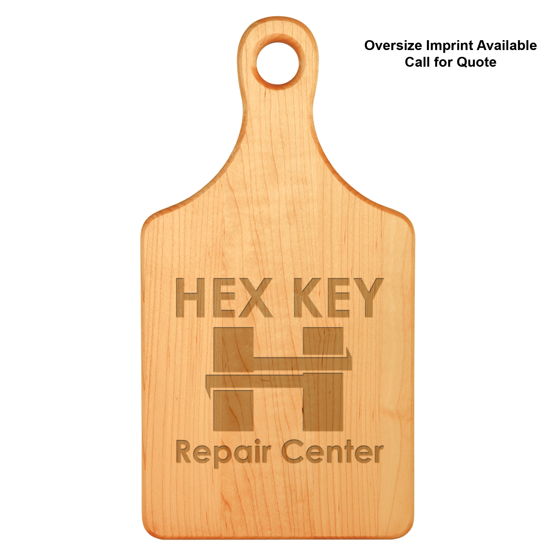 13" x 7" Maple Paddle Shaped Cutting Board 4