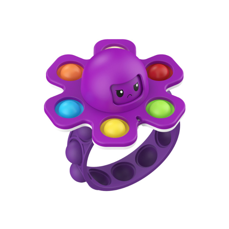 Octopus Pop Fidget Spinners w /Bubble Bracelet 10