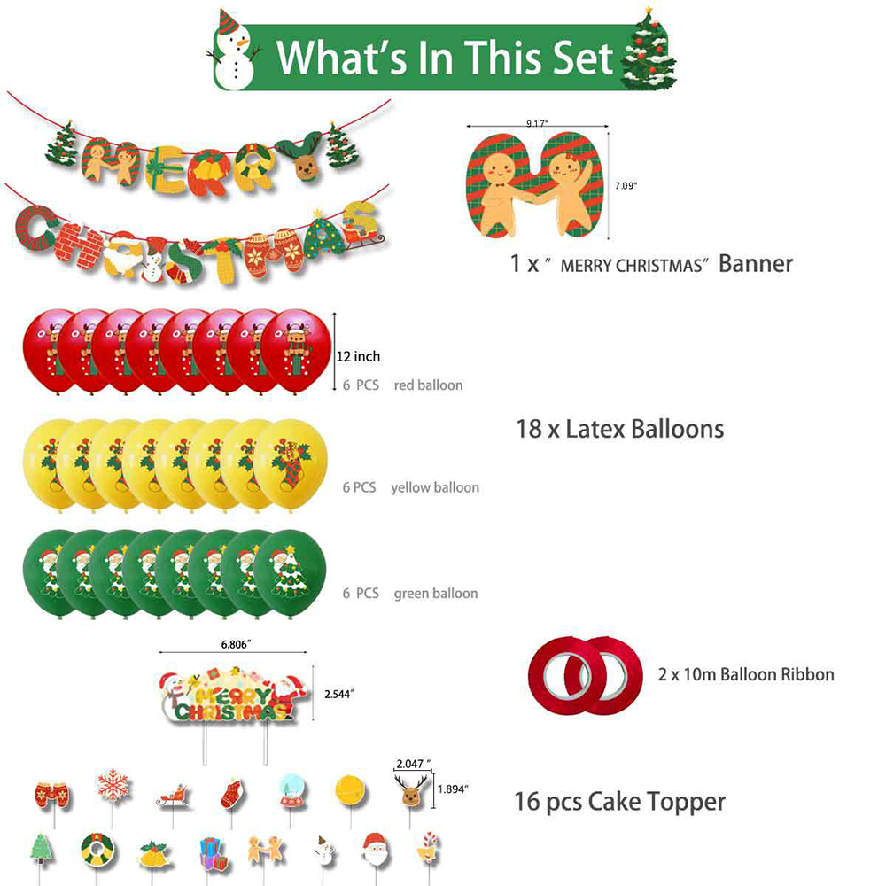 Christmas Party Decoration Balloon Set 5