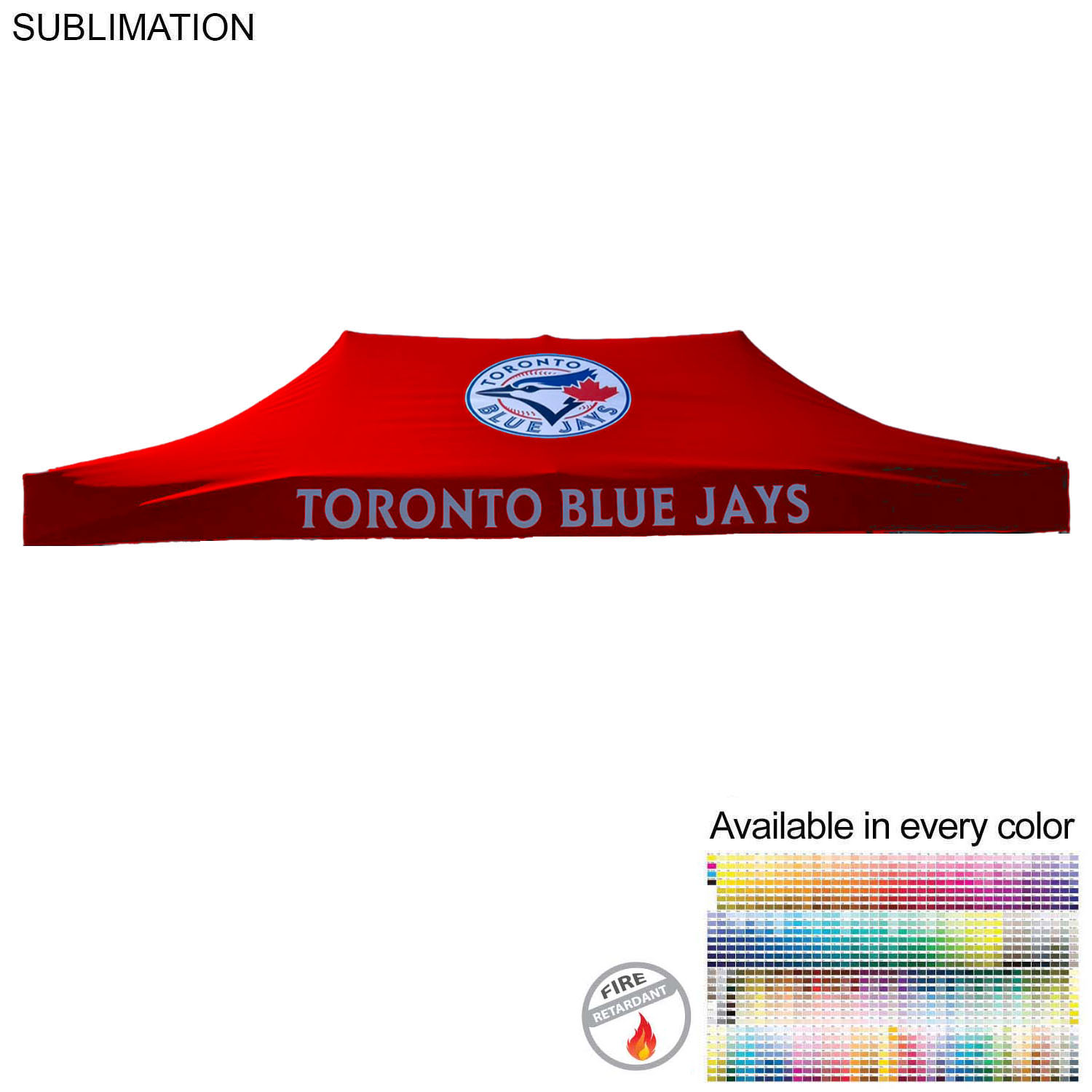 20' Premium Tent Canopy only, Full Bleed Dye-Sublimation 3