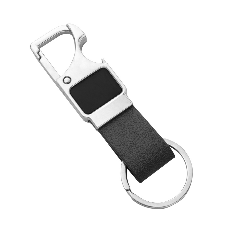 PU Leather Strap Keychain with Bottle Opener 2