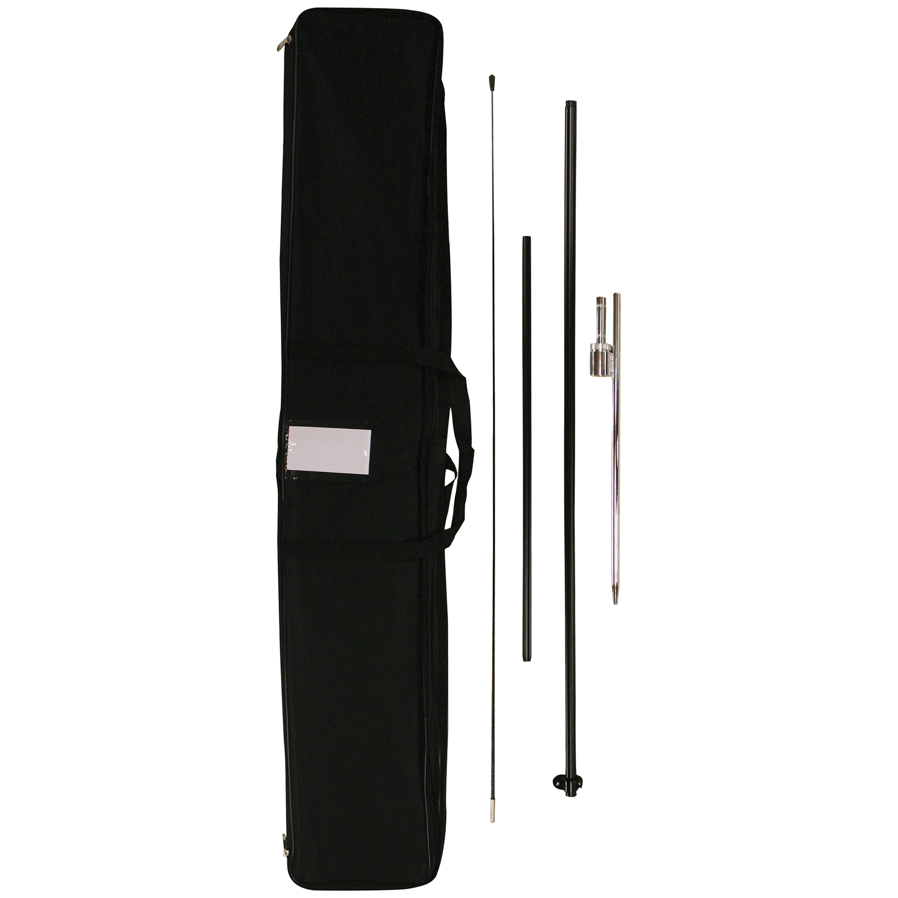 48 - Hour 6' Single Reverse Half Drop Banner with Hardware Set 5