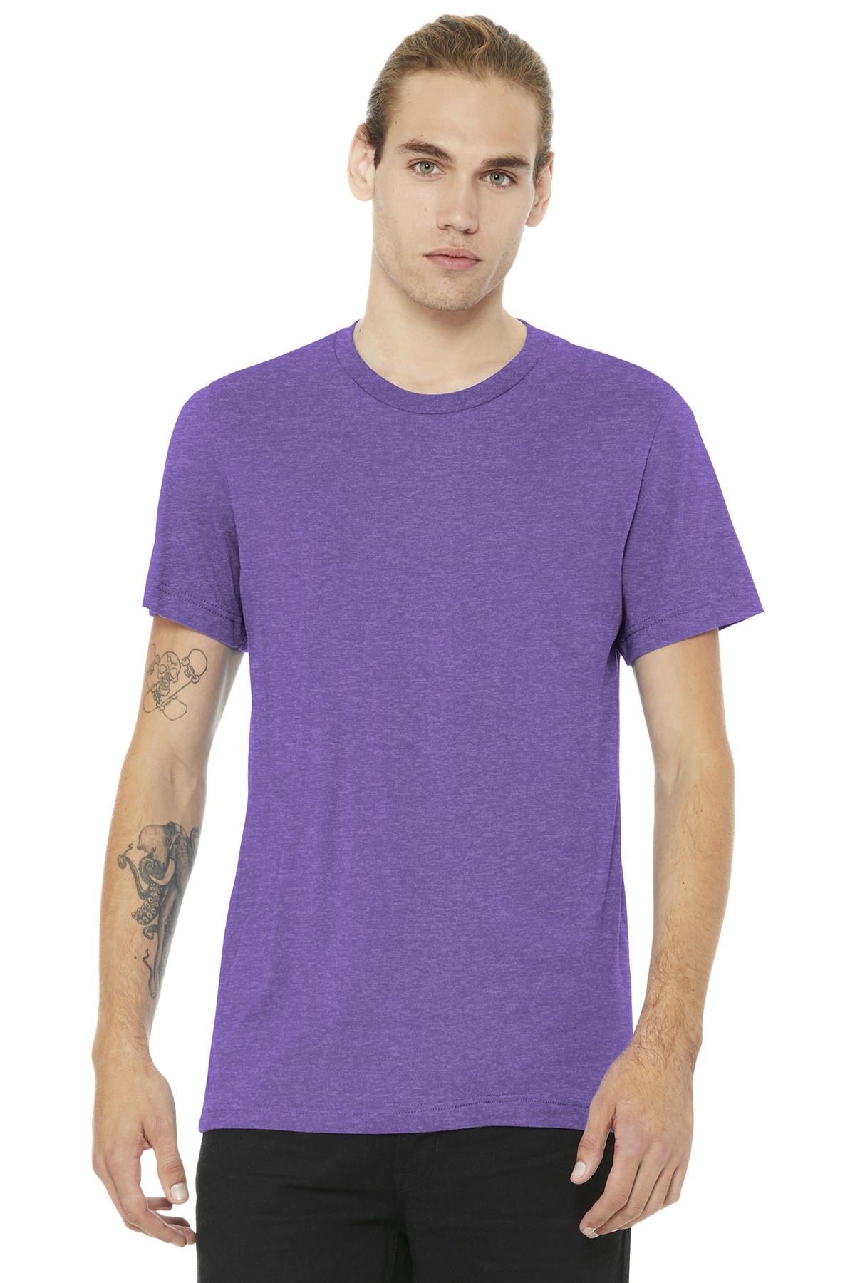 BELLA+CANVAS Unisex Heather CVC Short Sleeve Tee. BC3001CVC 351