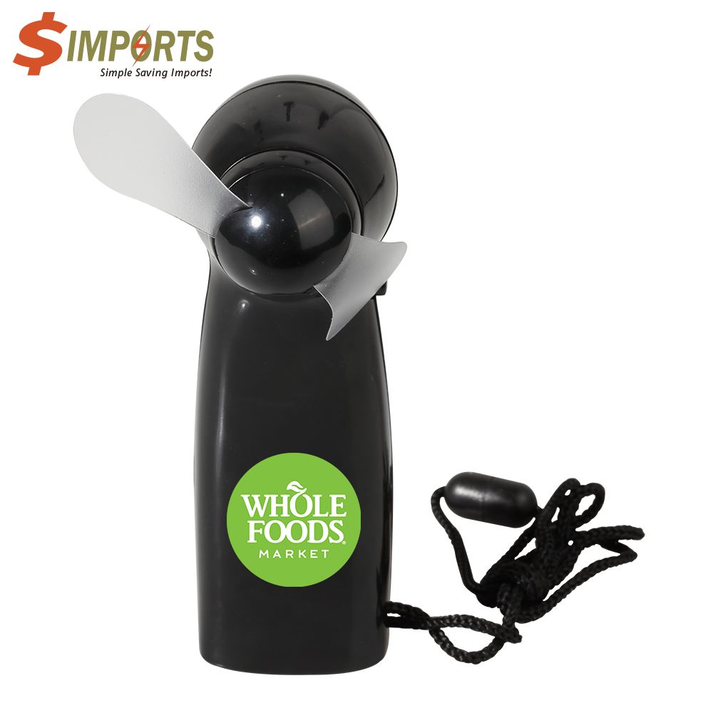 Mini Breeze Battery Power Fan with Lanyard