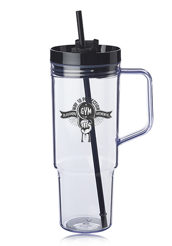 40 oz. Lincoln Plastic Tumbler with Handle 1