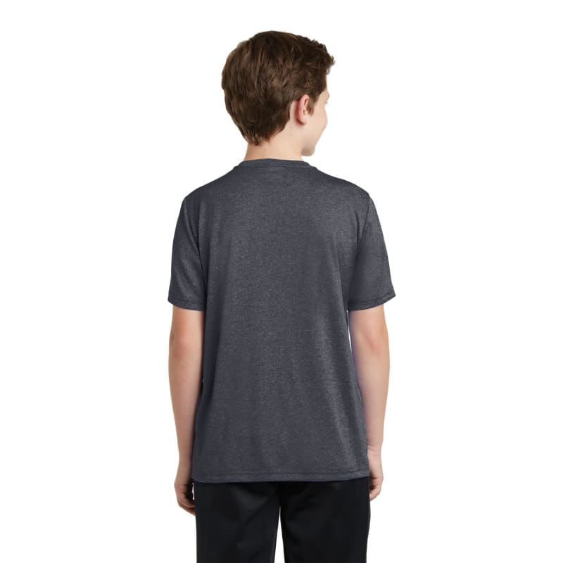 Sport-Tek Youth Heather Contender Tee. 3