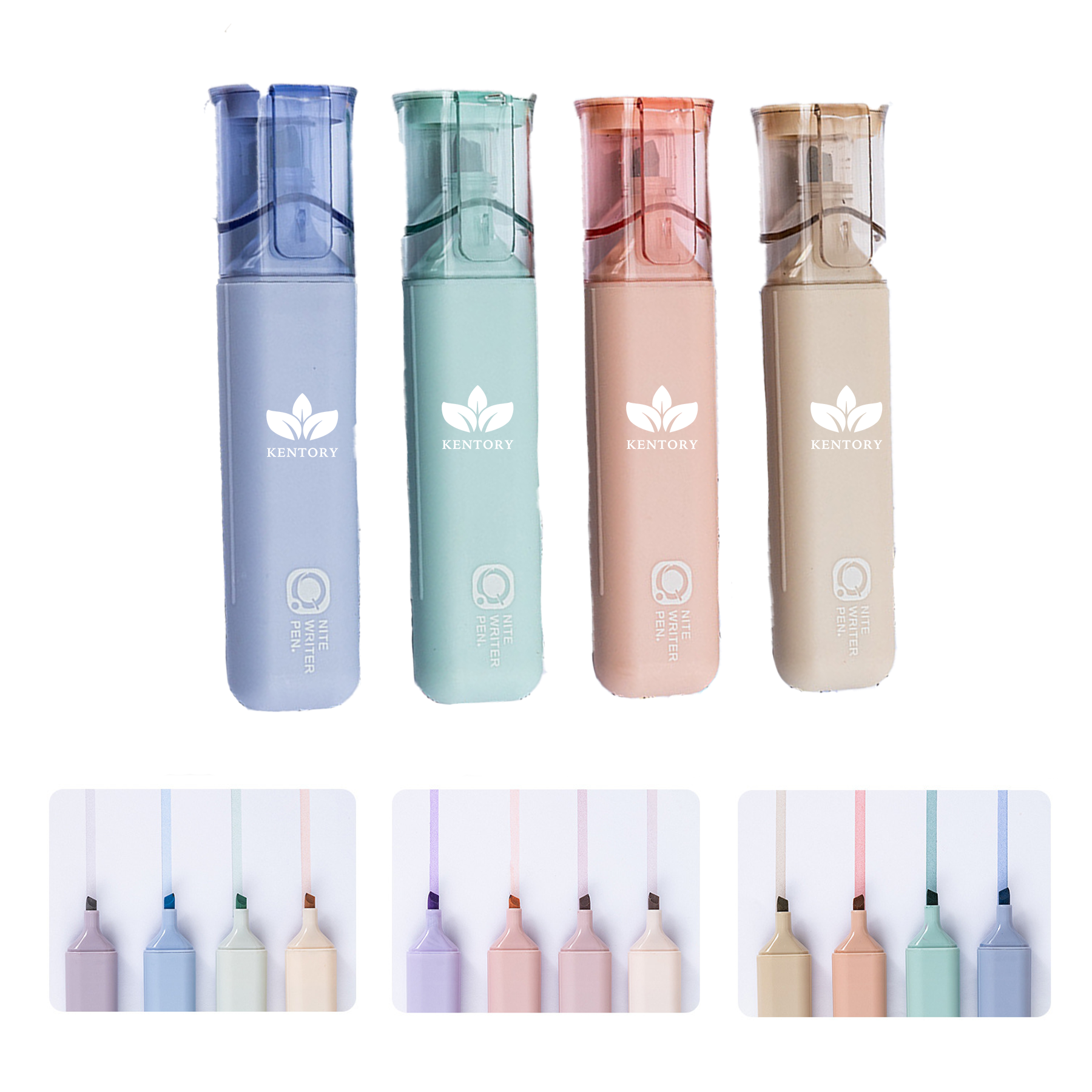 Highlighter 4 Pastel Assorted Colors 2