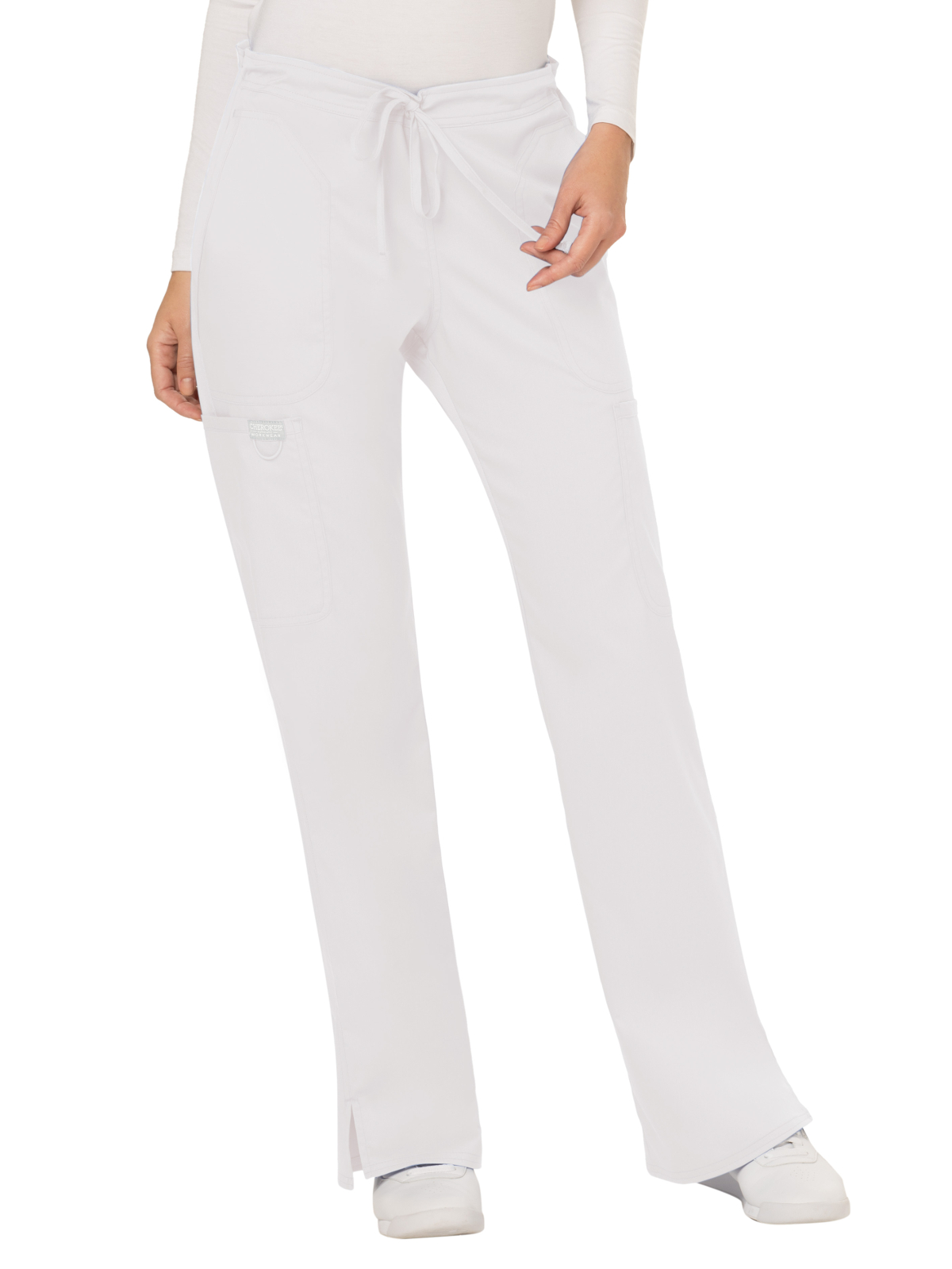 Cherokee - Workwear Revolution - Women's 5-Pocket Mid Rise Drawstring Pant 30
