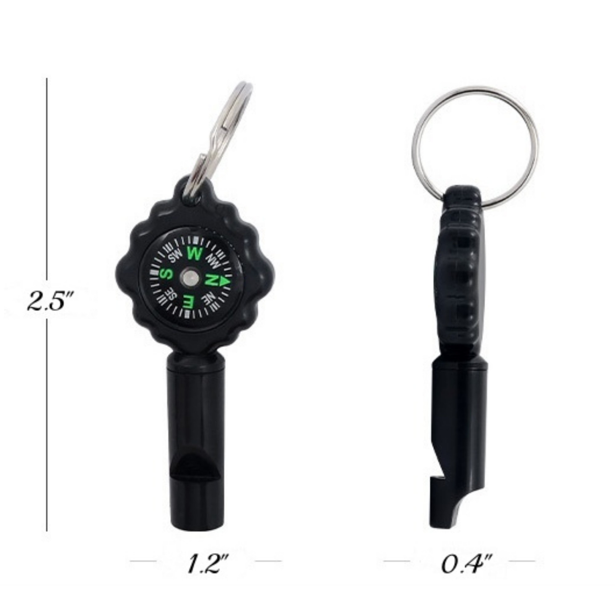 2 In 1 Survival Emergency Whistle Compass 3
