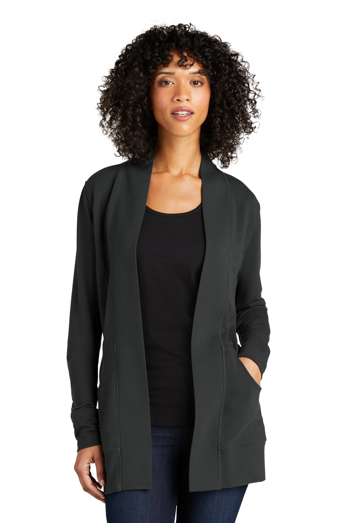 Port Authority Women's Microterry Cardigan LK825 4