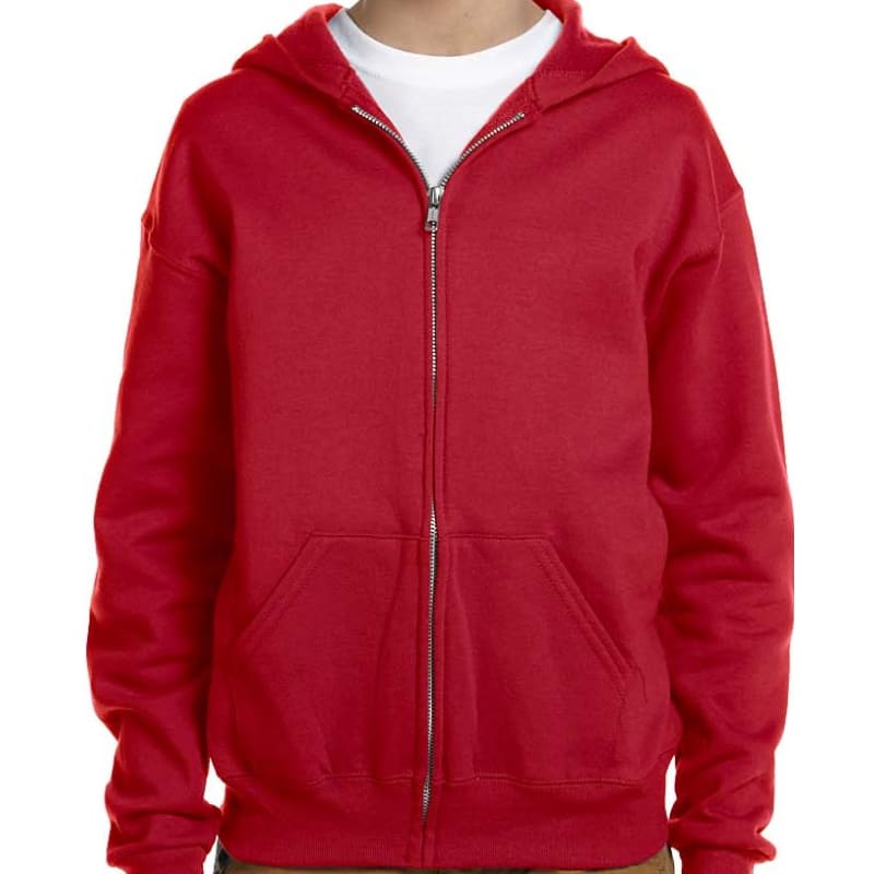 Jerzees Youth 8 Oz., 50/50 NuBlend® Fleece Full-Zip Hood 4