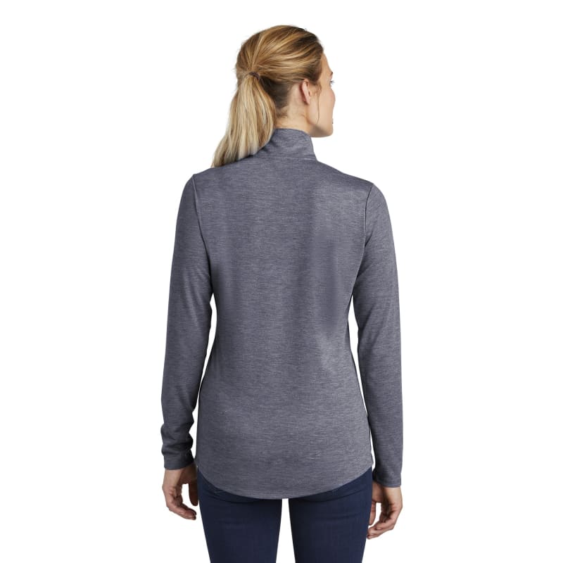 Sport-Tek Women's PosiCharge Tri-Blend Wicking 1/4-Zip Pullover. 5