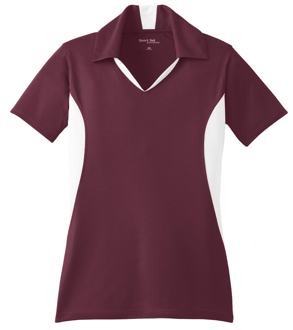 Sport-Tek Women's Side Blocked Micropique Sport-Wick Polo. LST655 3