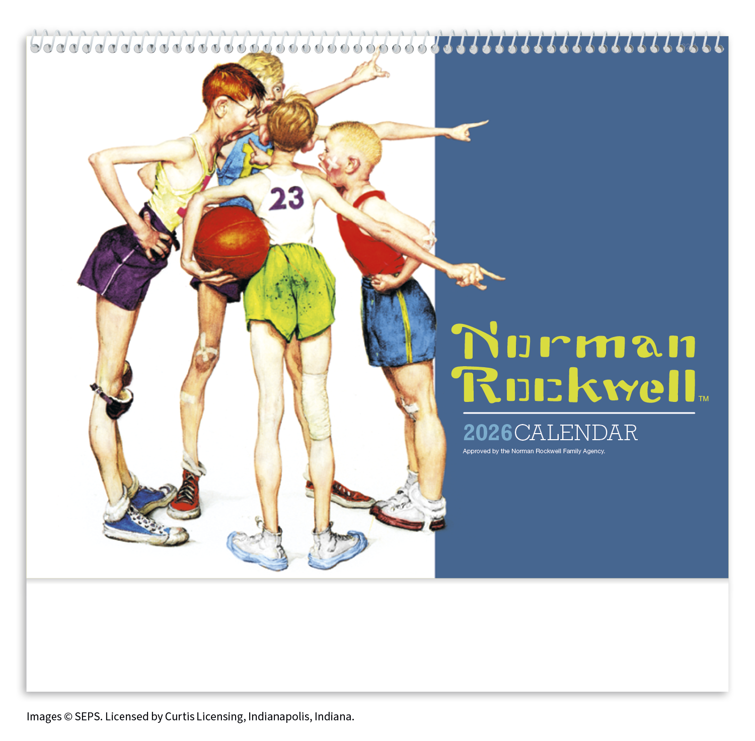 HotLine® Products Norman Rockwell Appointment Calendar - Spiral 40