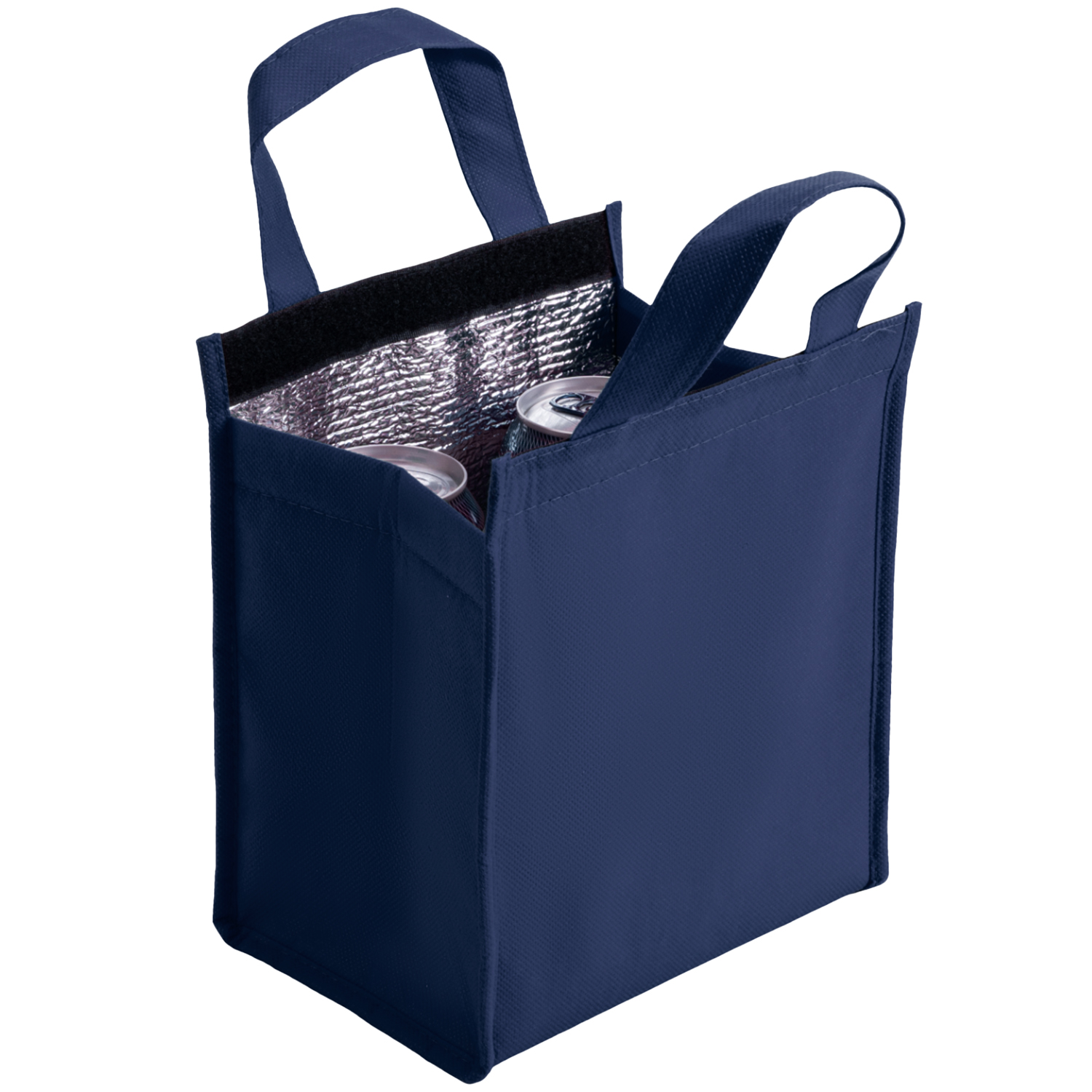 Non-woven Insulated Lunch Tote Bag w/ Self Fabric Handles 3