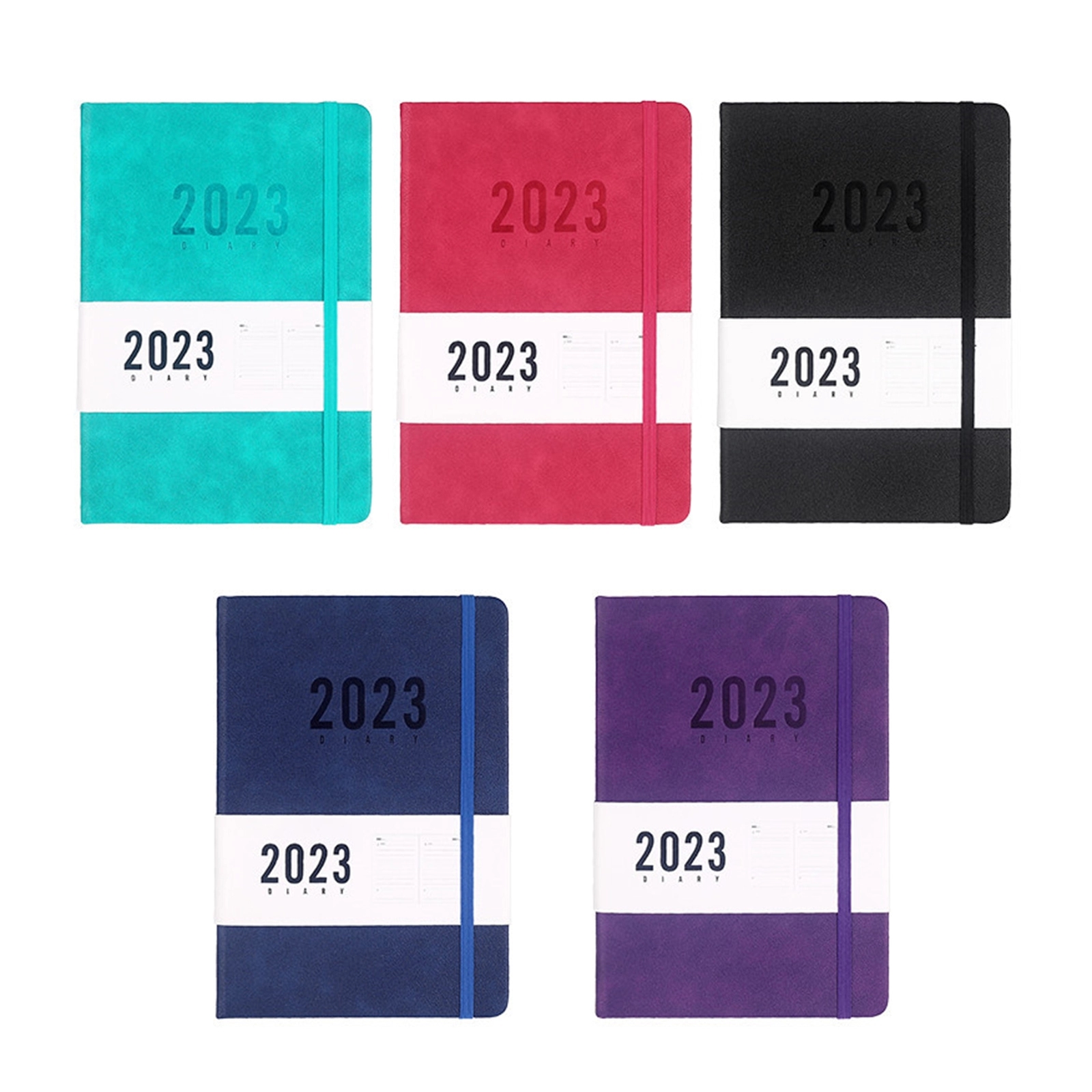 PU Leather Cover Daily Dairy With 2023 Calendar 2