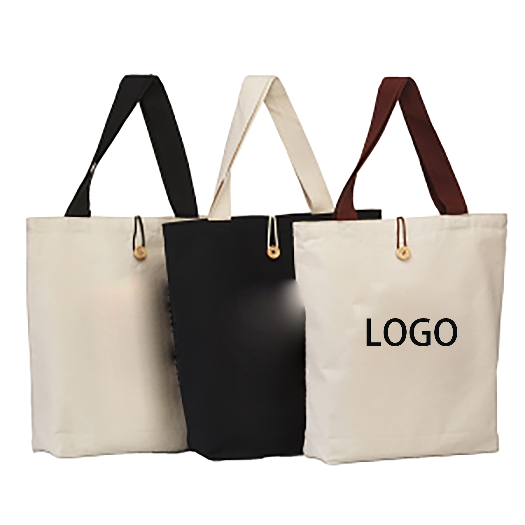 Button-Up Lightweight Canvas Tote Bag 3