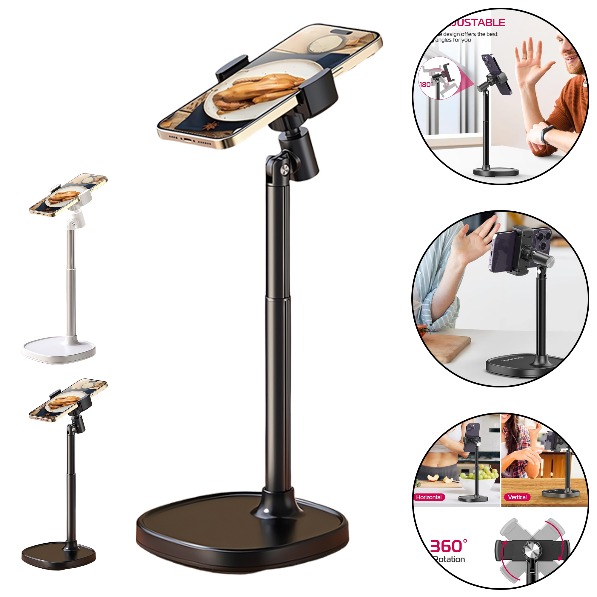 Adjustable Aluminum Phone Stand for Desk 3