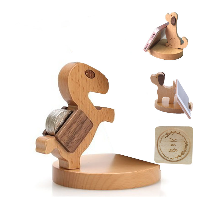 Wooden Mobile Stand Phone Holder 2