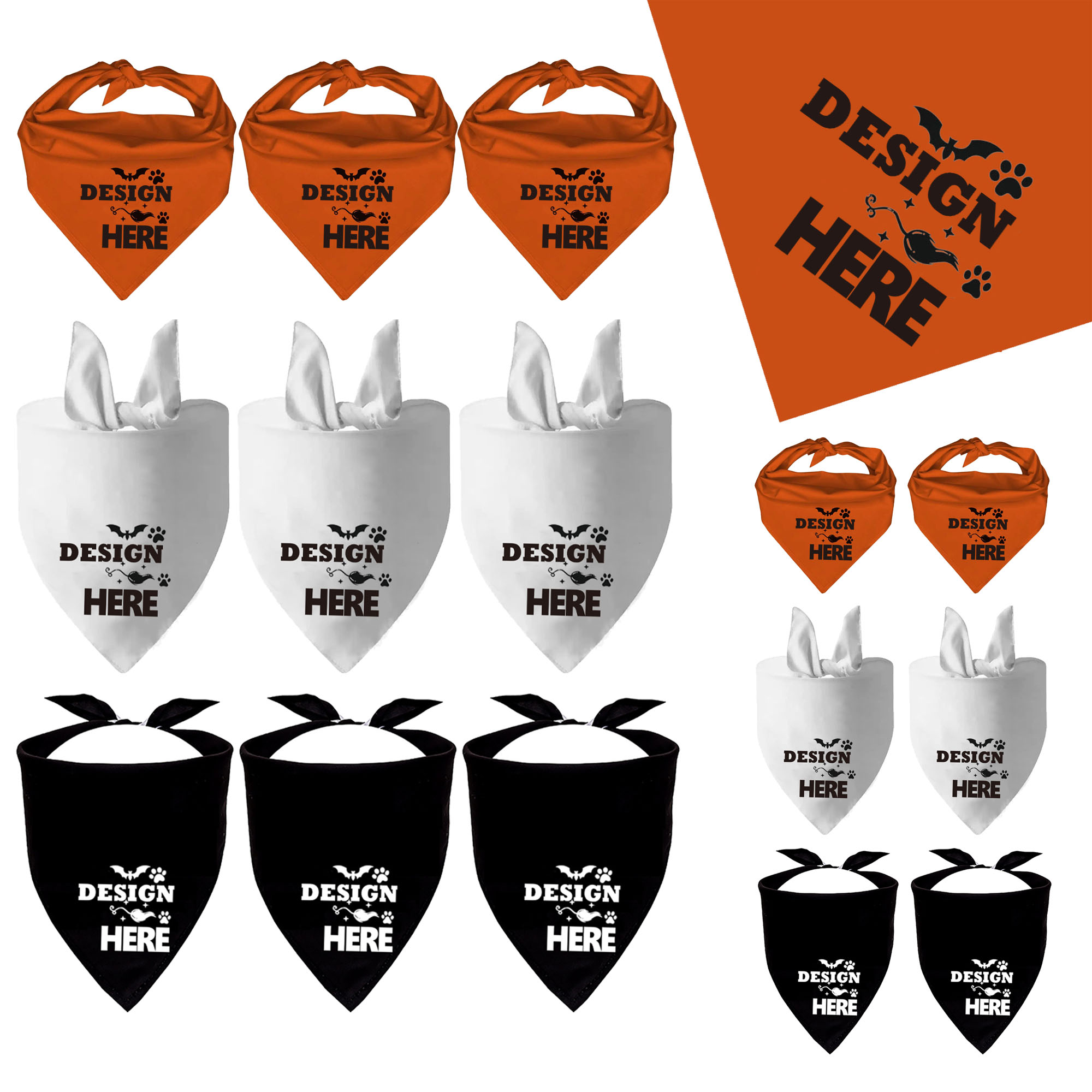 MOQ10 Pet Halloween Holiday Ribbon 2