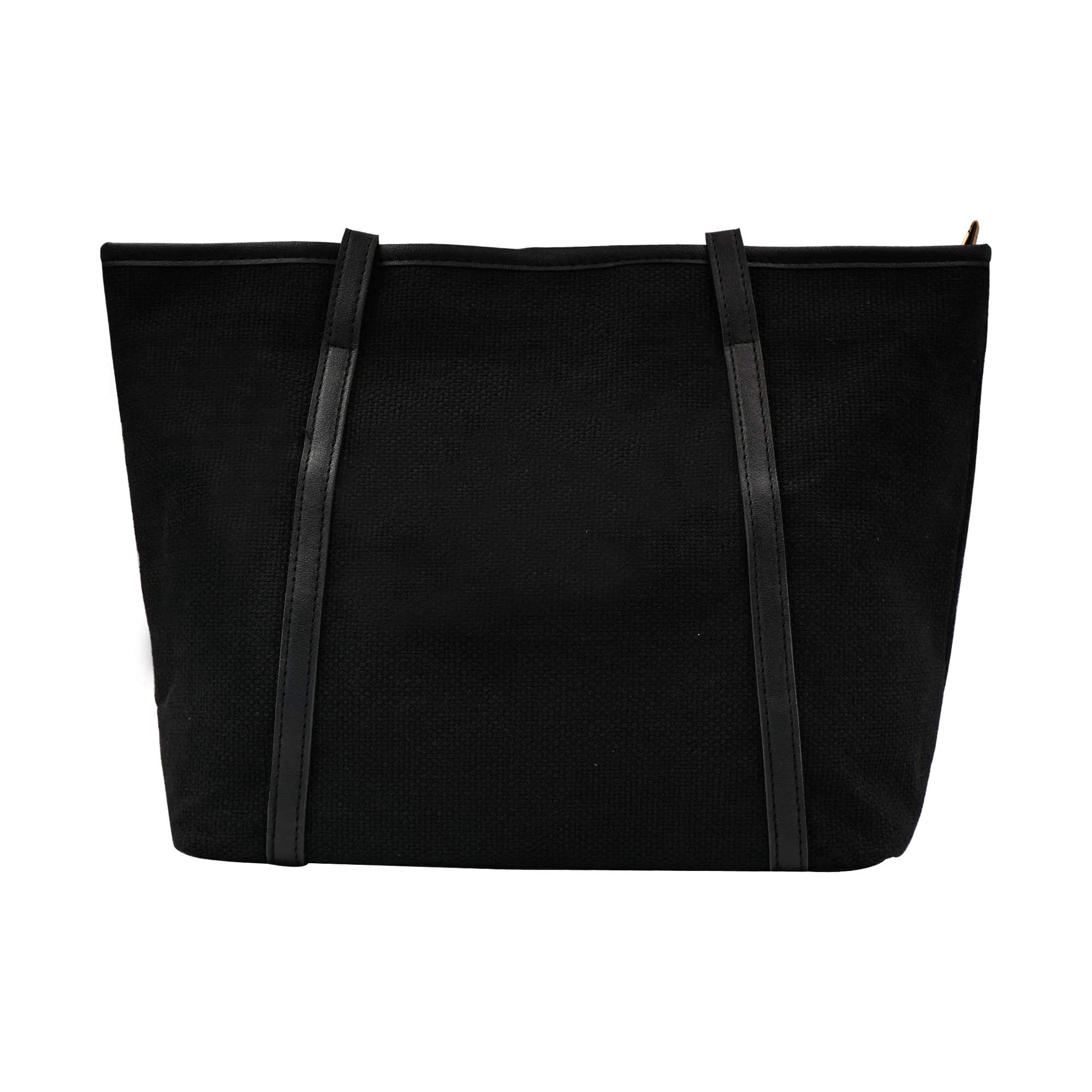Casual Canvas Tote Bag with Leather Handle, custom tote bag with logo imprint 7