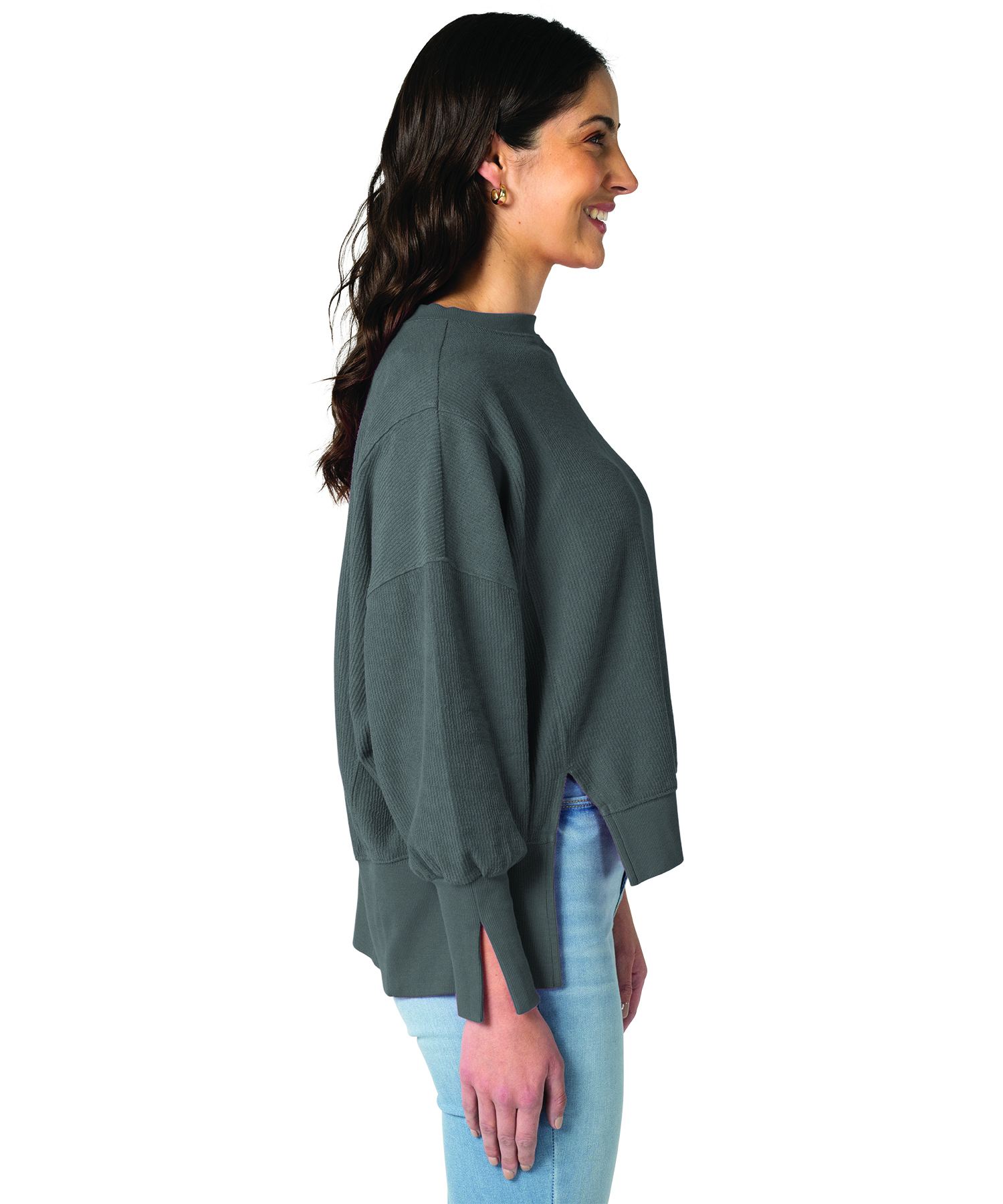 Women's Camden Spliced Crew Neck Sweatshirt 55