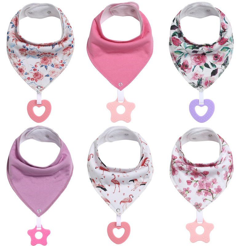 Baby Bandana Drool Bibs Teething Toys 7