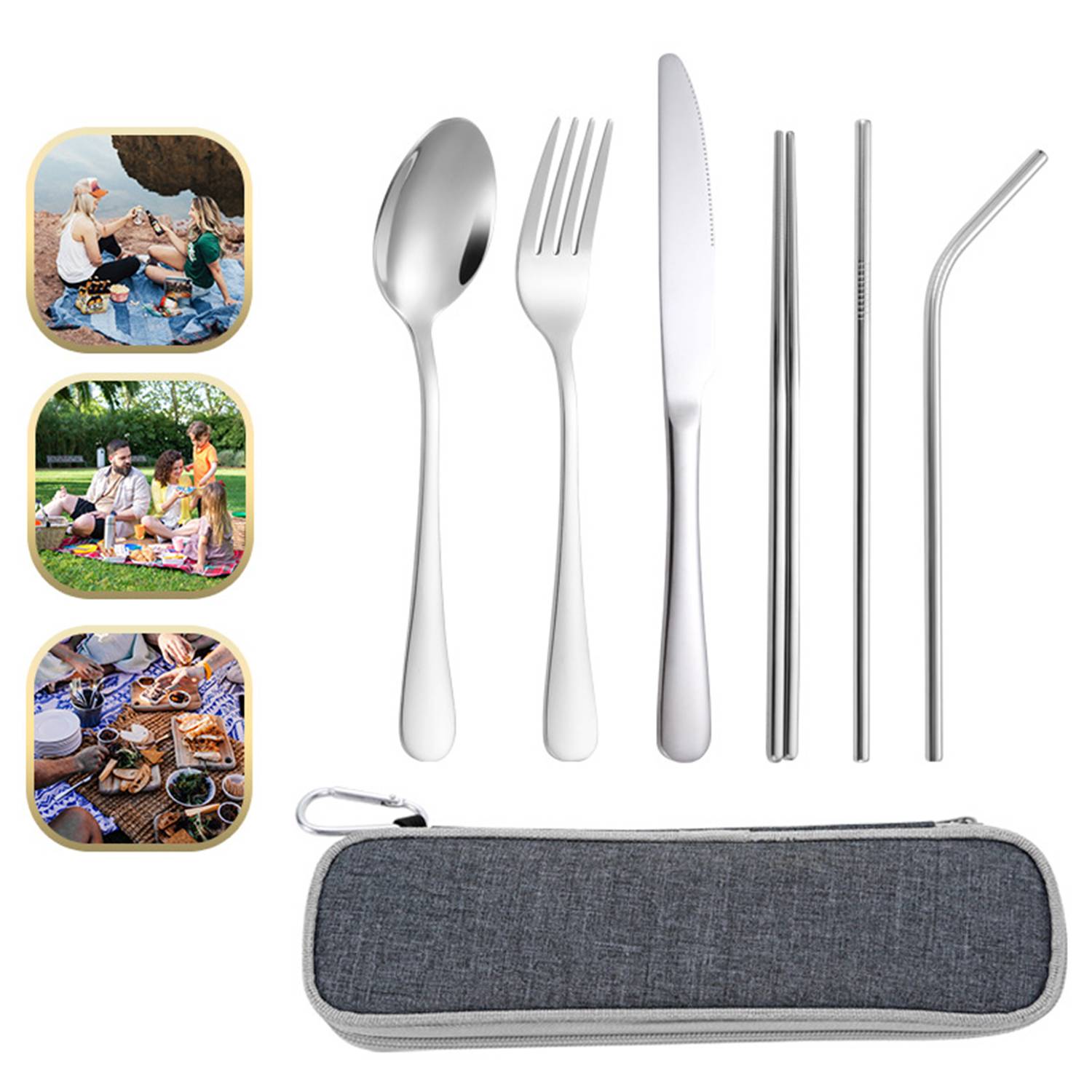 Portable Utensil With Pouch 3
