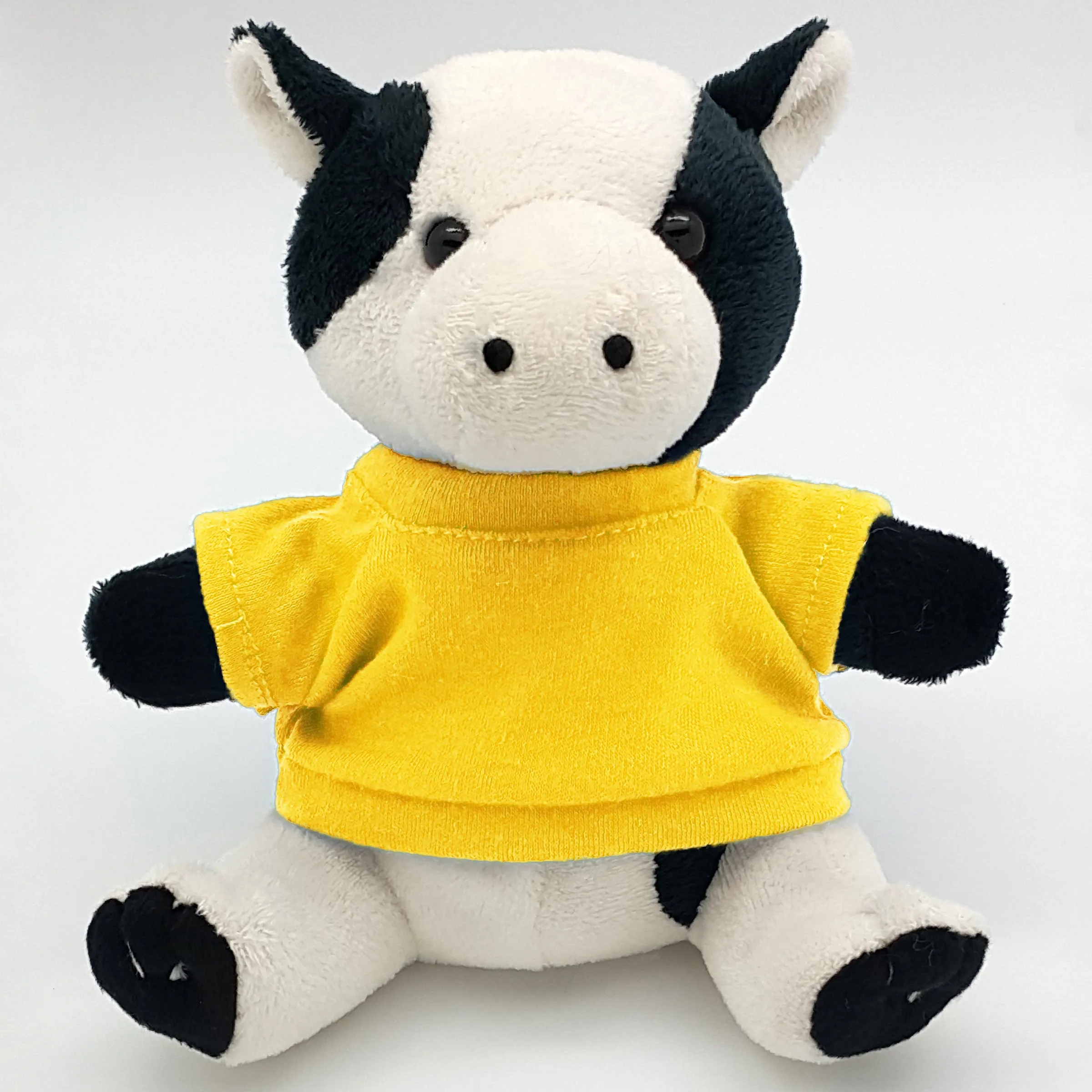 6" Beanie Cow with Embroidered Eyes 7