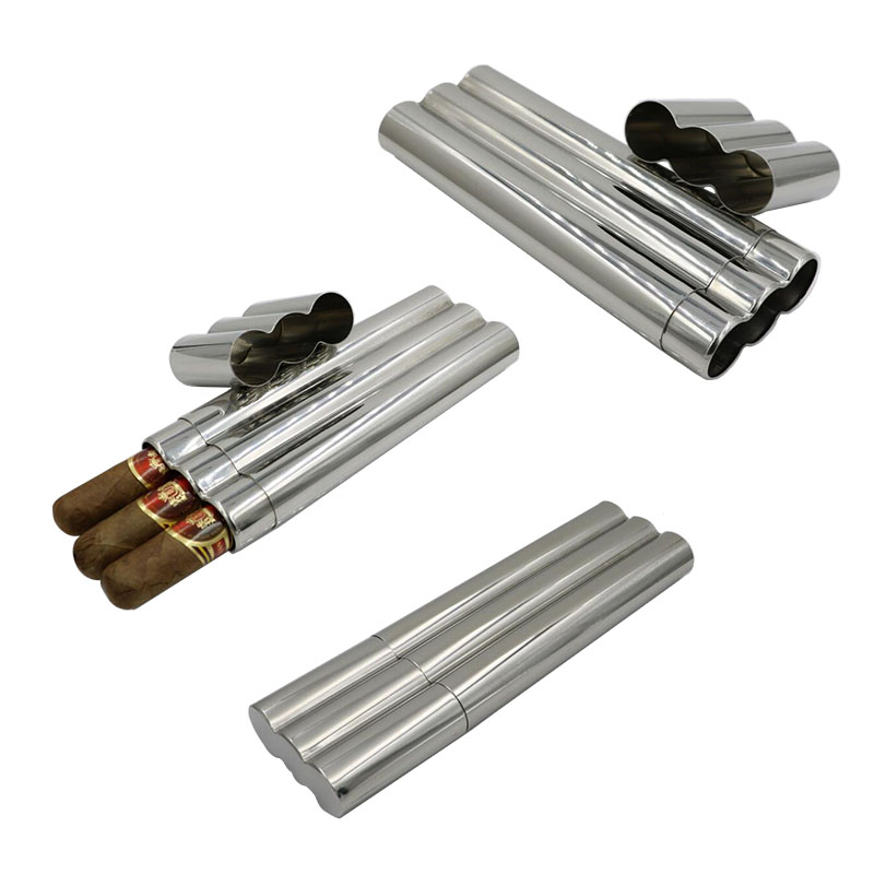 Stainless Steel Cigar Tube Case 2