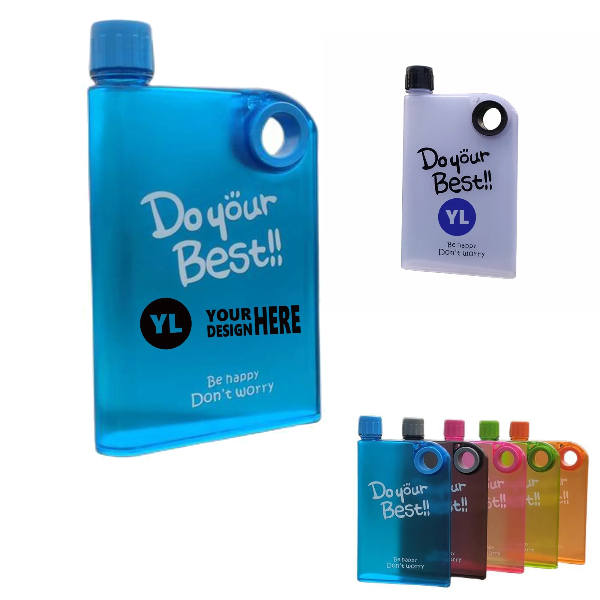 13oz A5 Do Your Best Plastic Traveling Water Bottlle