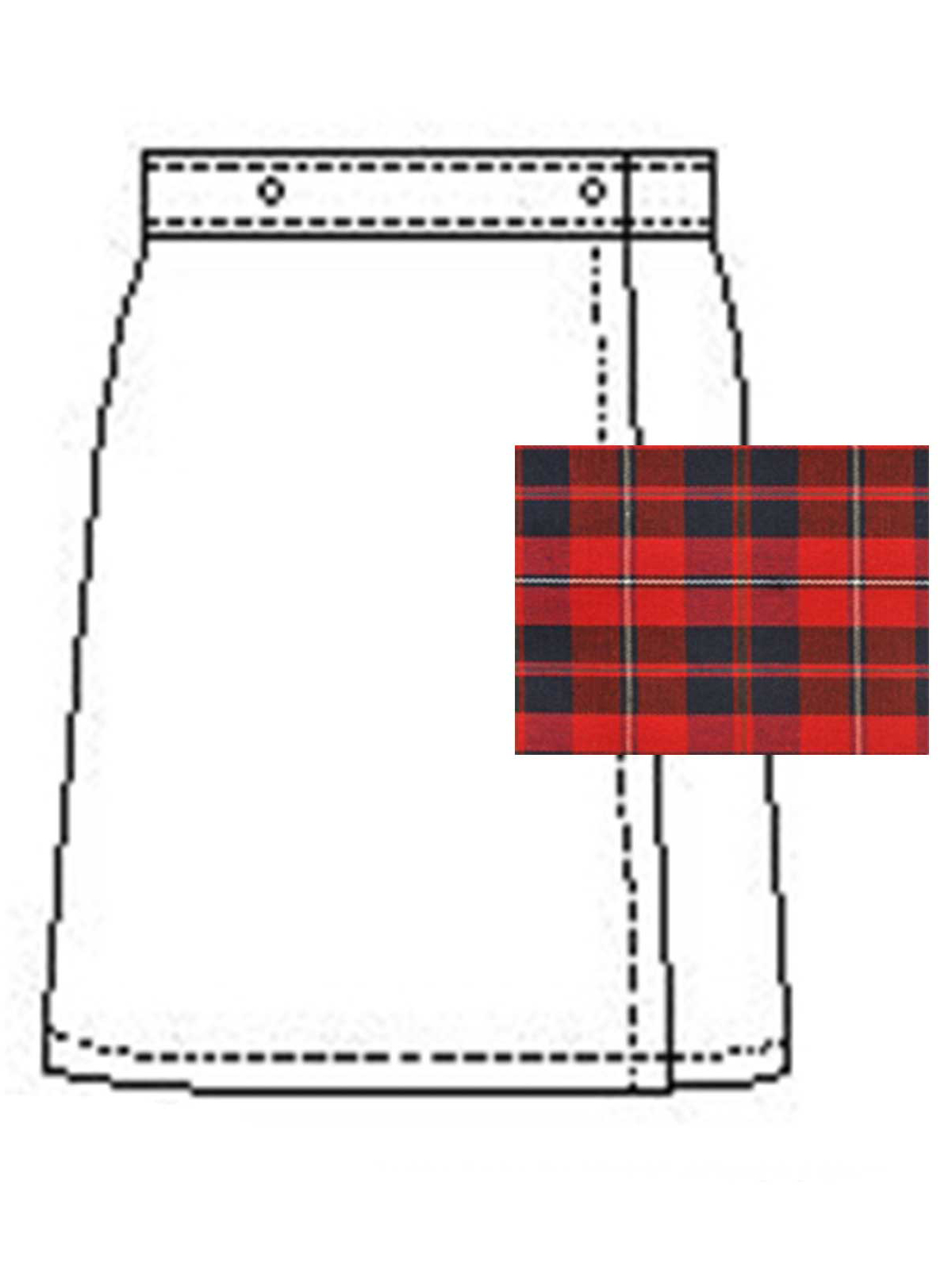 A+ Uniforms - Girls' Blend Plaid Skort 4