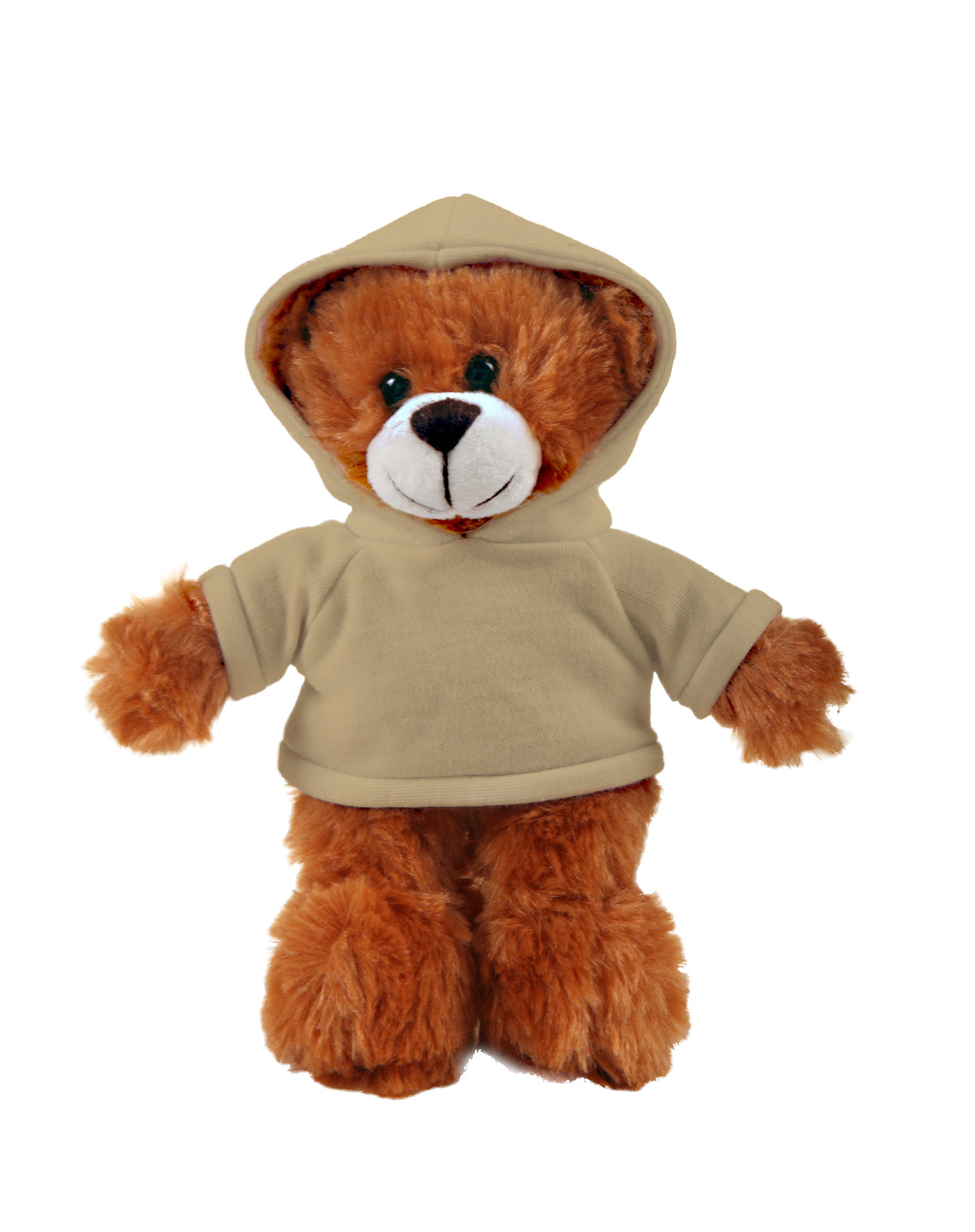 soft plush Mocha Bear with hoodie 6