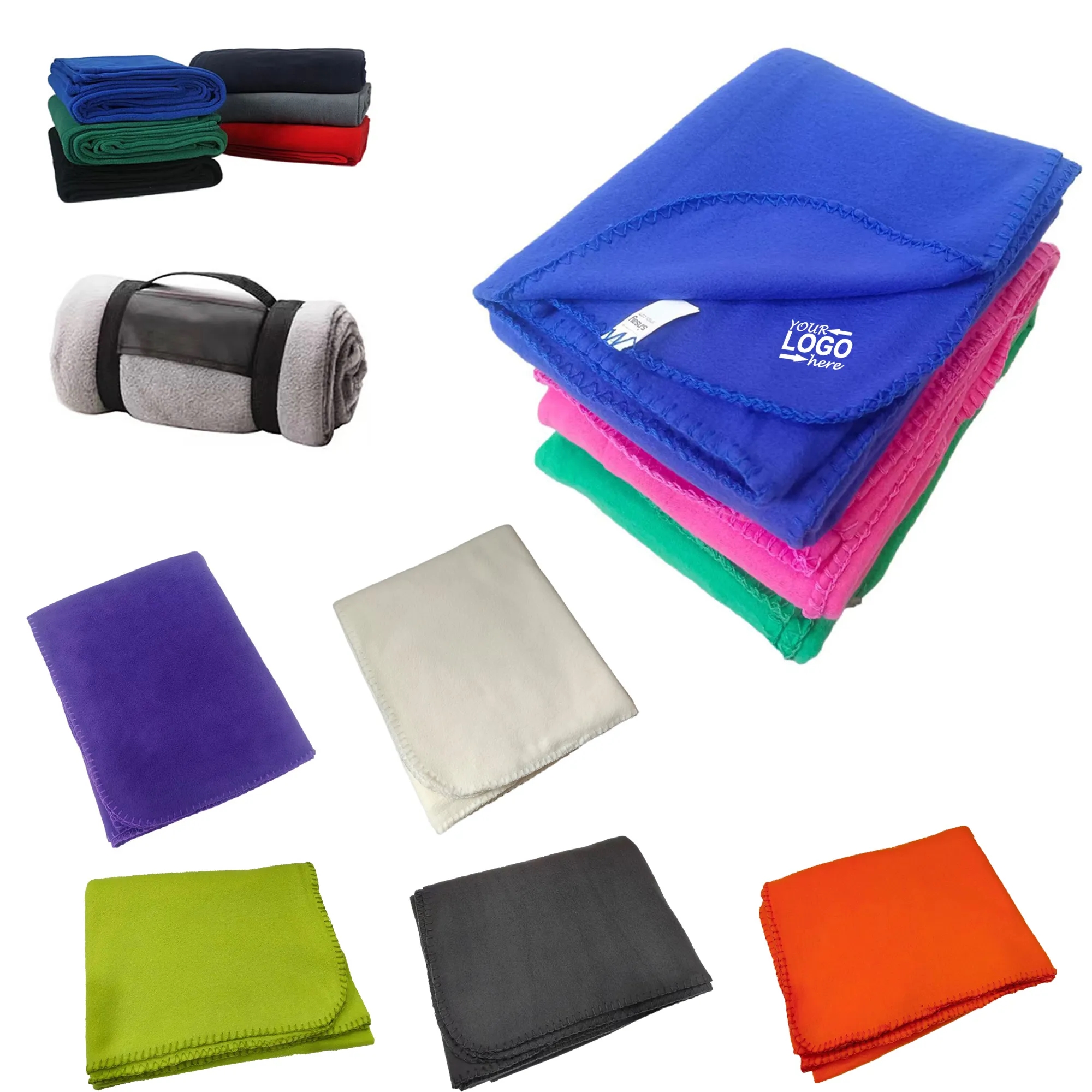 Portable Fluffy Throw Blanket 1