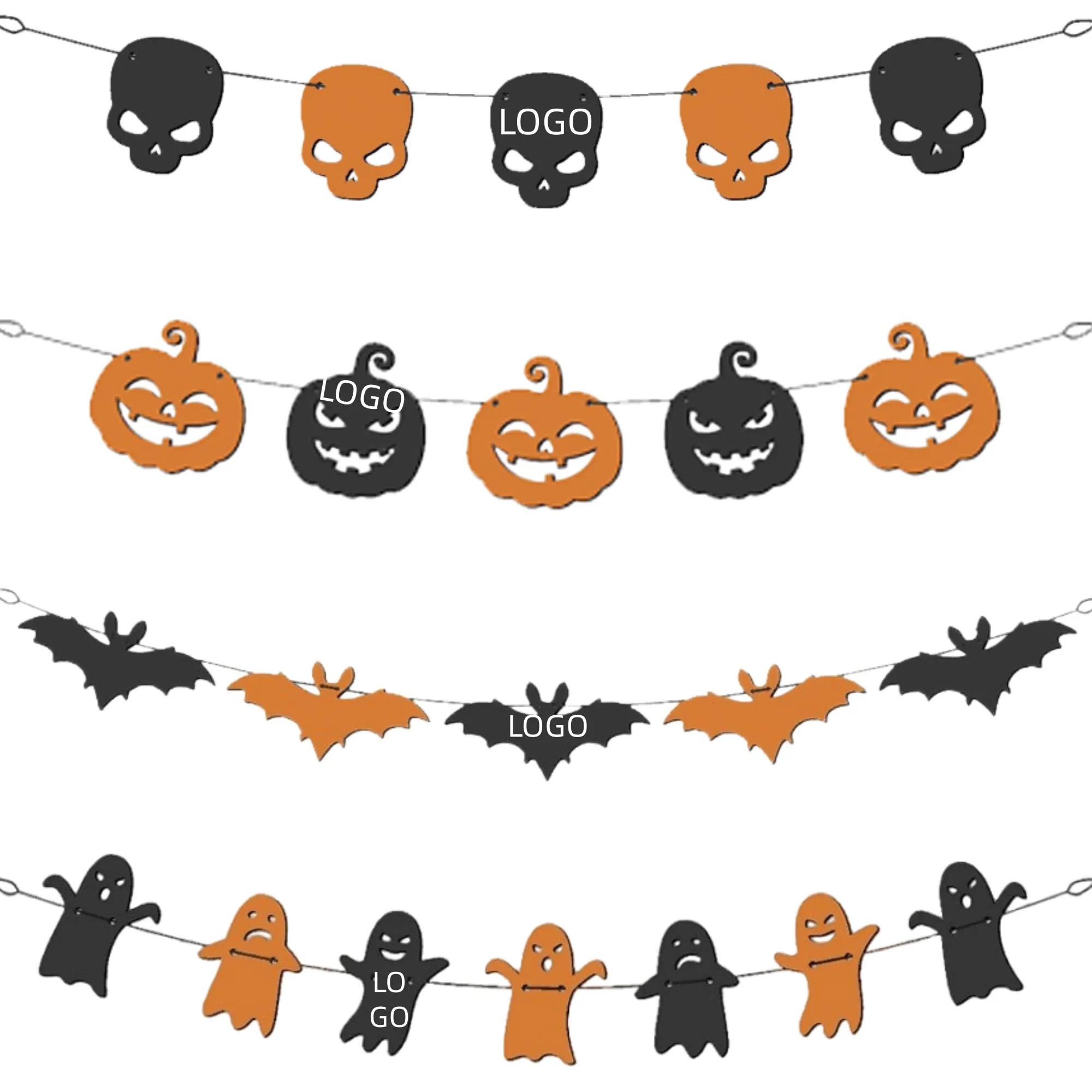 Halloween Felt Banner Garland 4