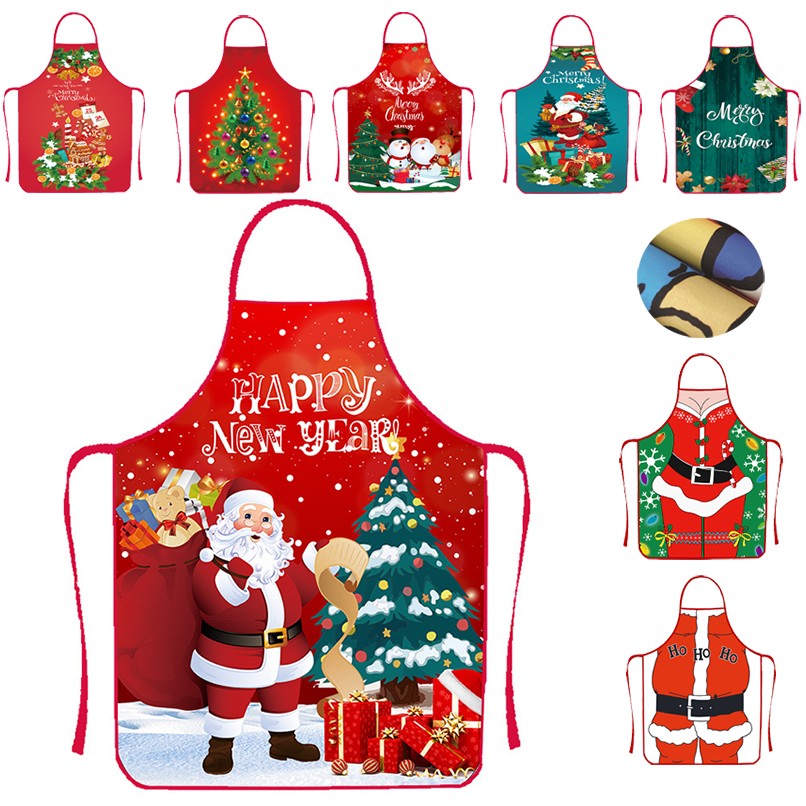 Christmas Apron Grinched Christmas Decorations for Kitchen Accessories 2