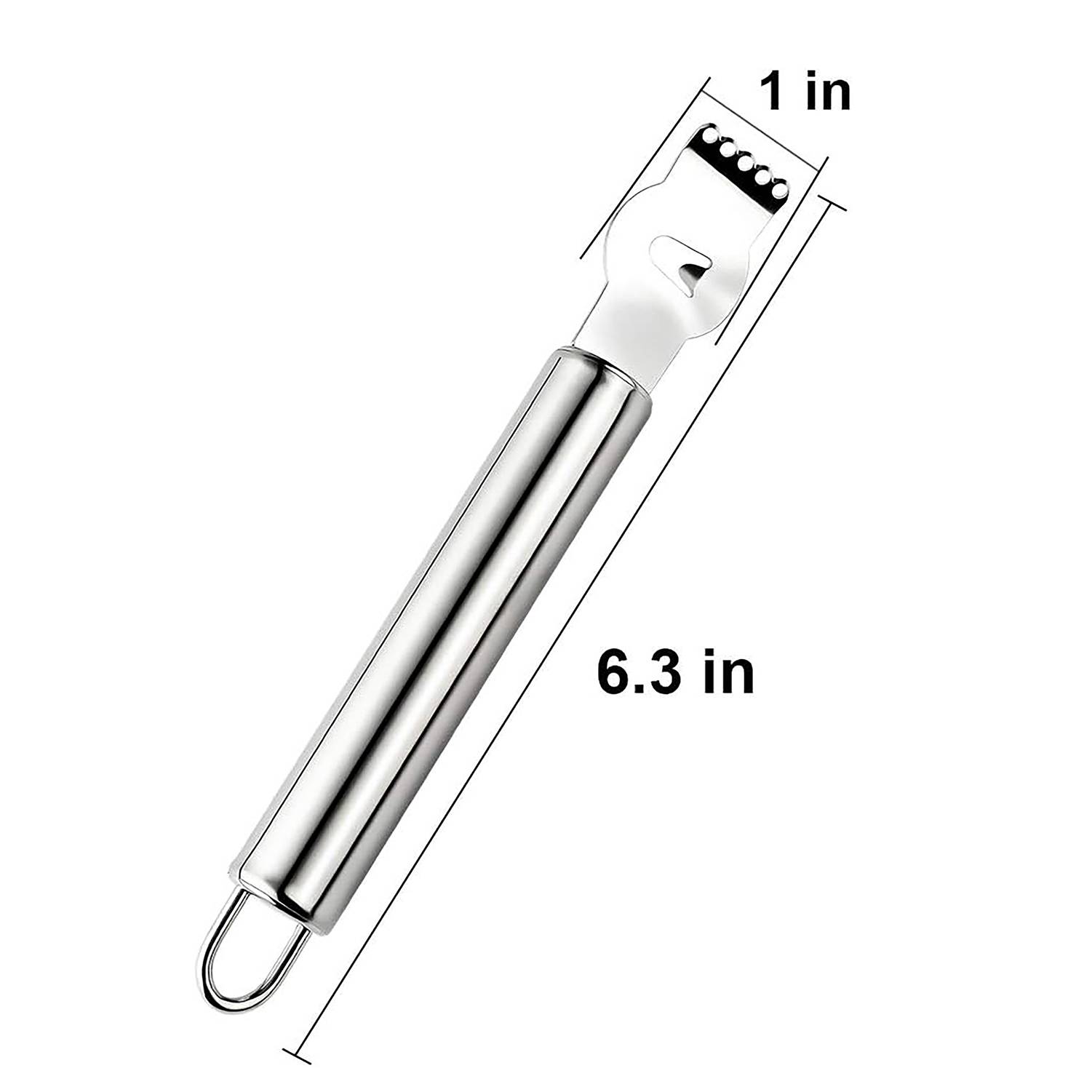 Stainless Steel Round Handle Lemon Zester Kitchen Tool 6