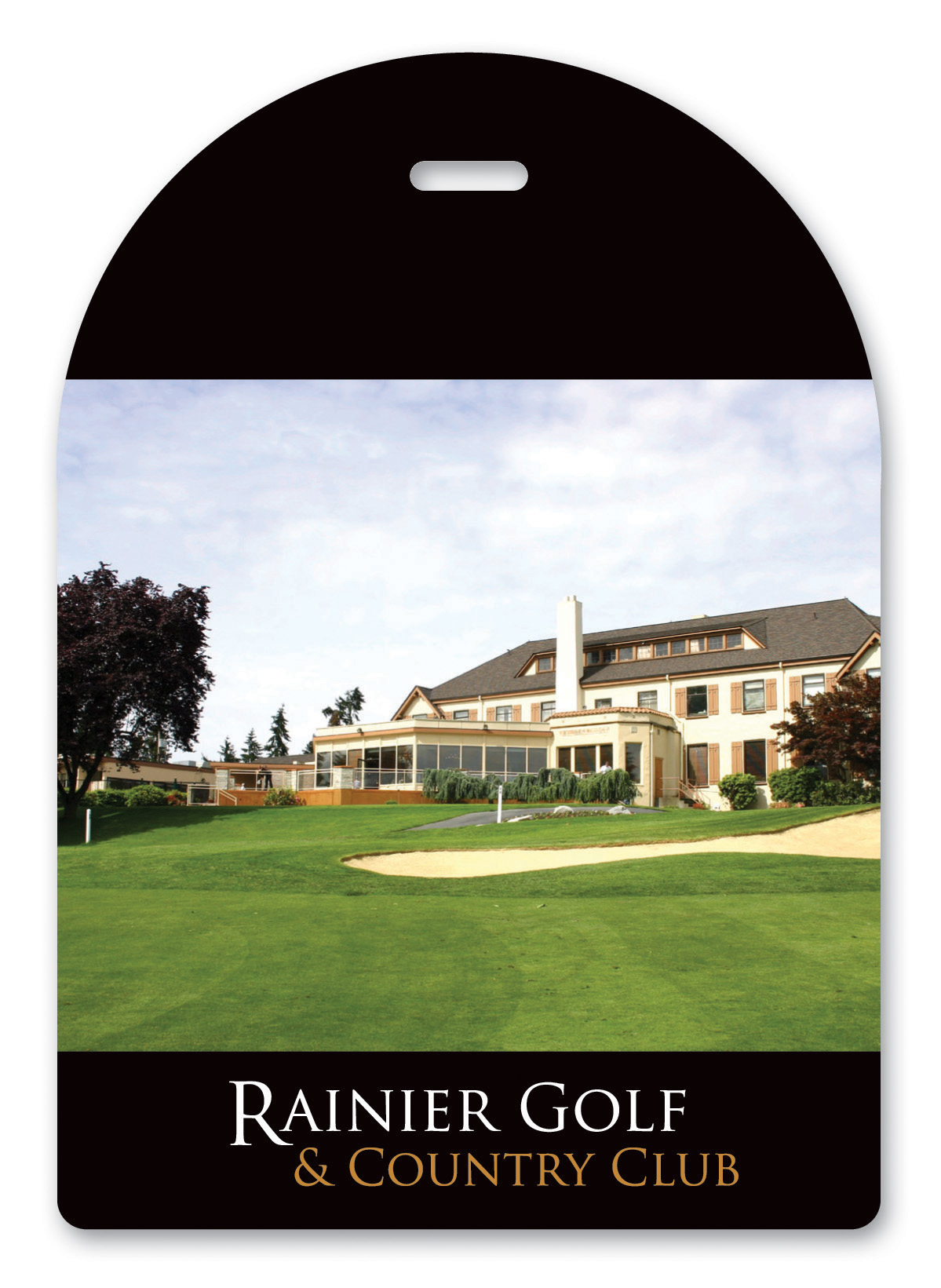 USA Made Laminated Event Tag (3.5"x5") Arch top