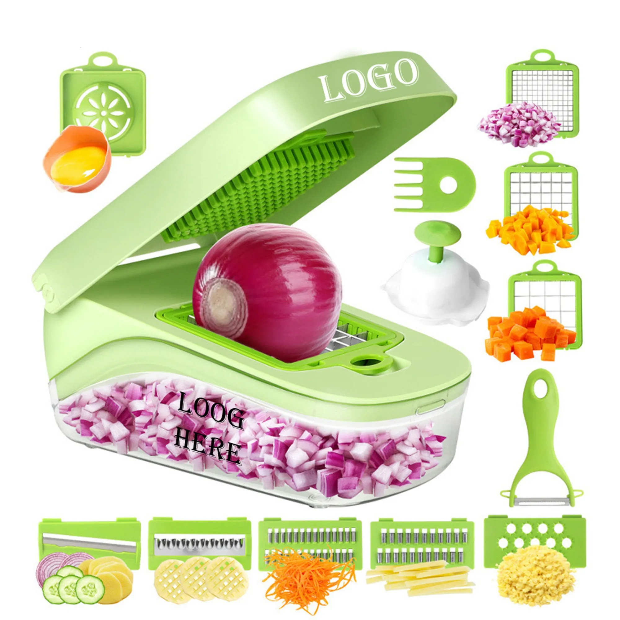 17 in 1 Multifunctional Vegetable Chopper With Container 2